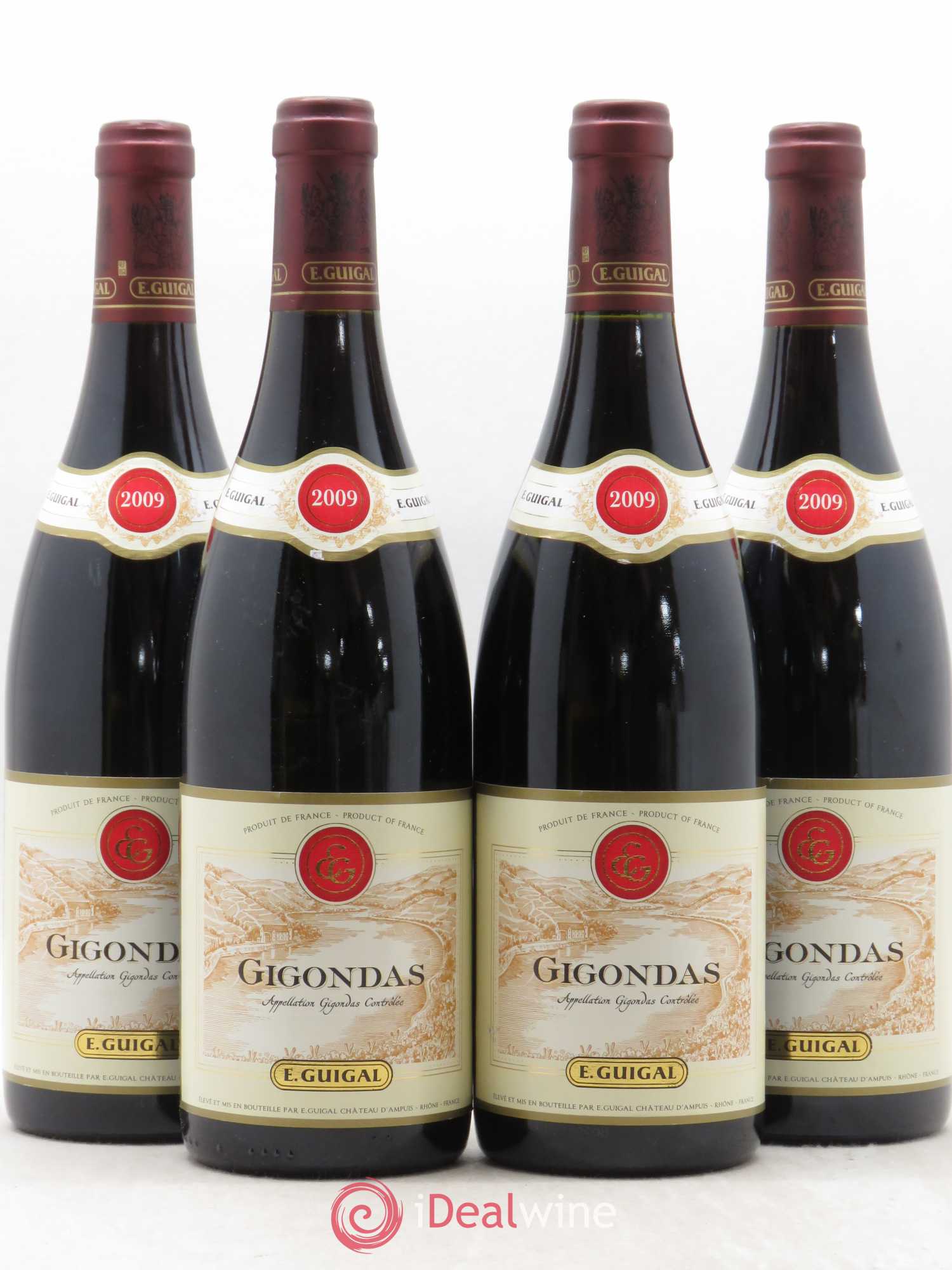 Gigondas Guigal 2009 - Lot de 4 bouteilles - 0