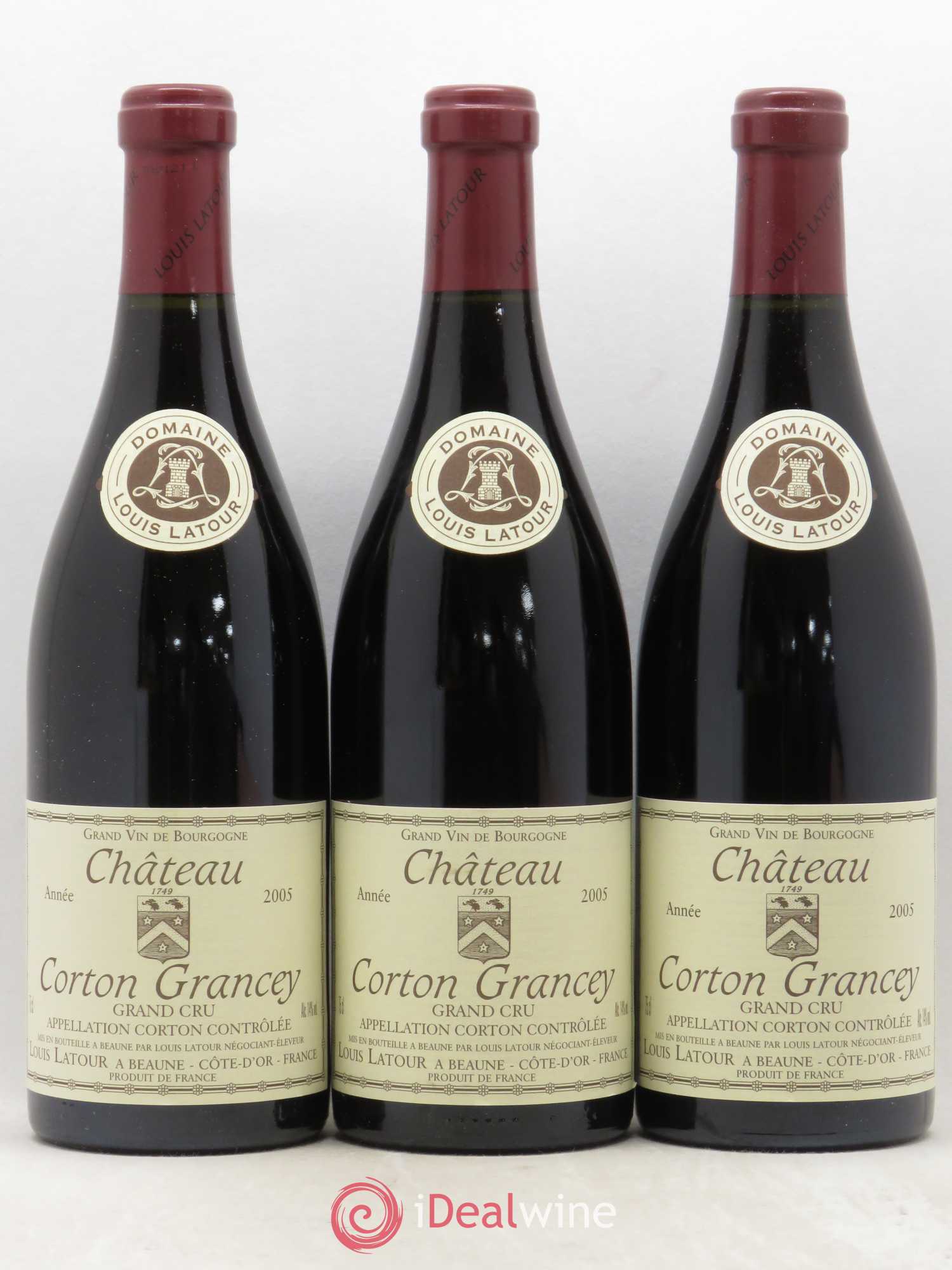 Corton Grand Cru Château Corton Grancey Louis Latour 2005 - Lot de 6 bouteilles - 1