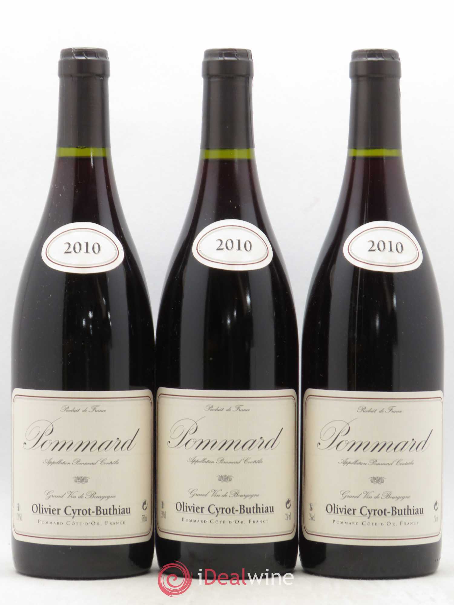 Pommard Olivier Cyrot Buthiau 2010 - Posten von 3 Flaschen - 0