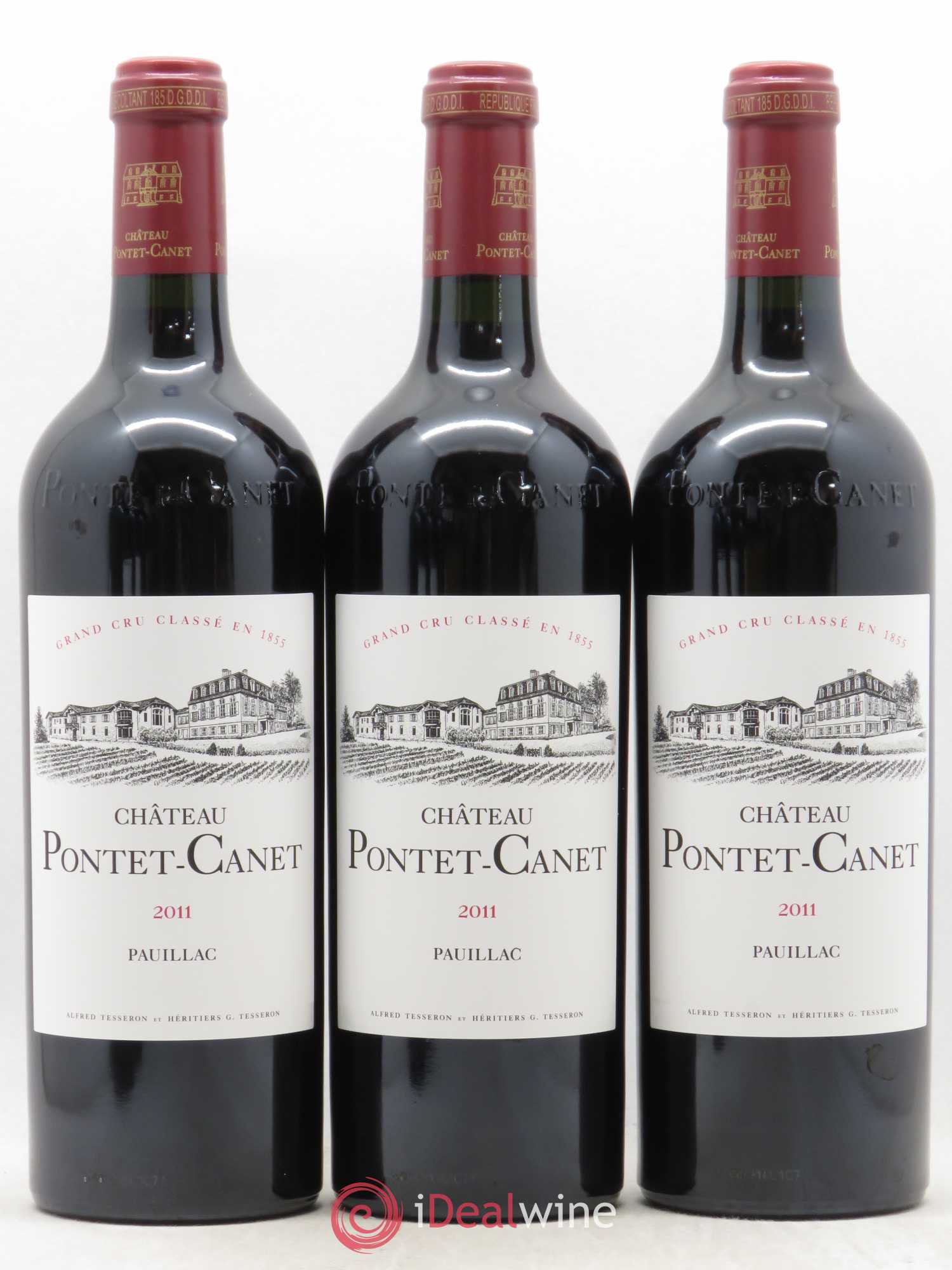 Château Pontet Canet 5ème Grand Cru Classé 2011 - Lot de 12 bouteilles - 1