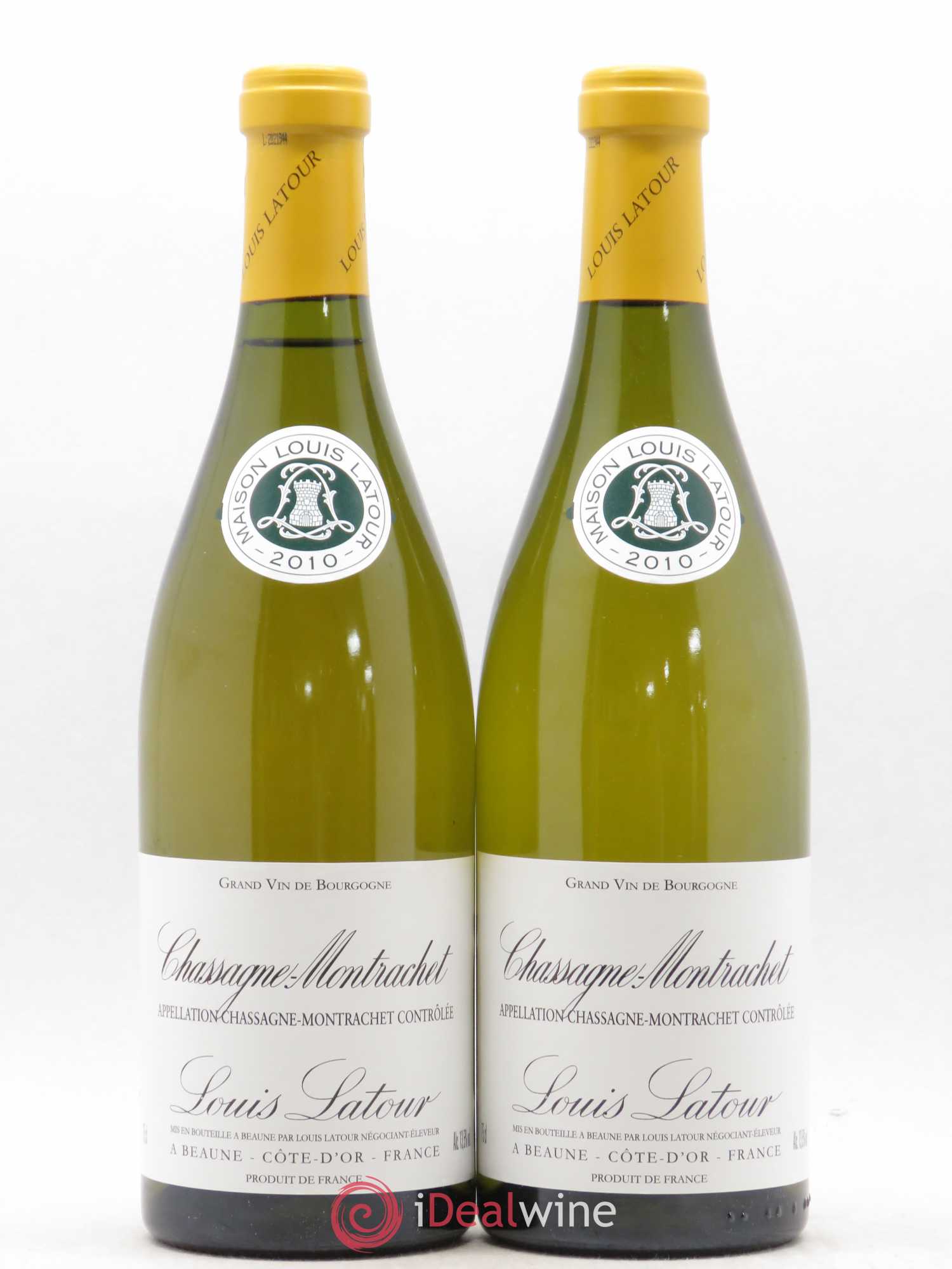 Chassagne-Montrachet Louis Latour 2010 - Lot de 2 bouteilles - 0
