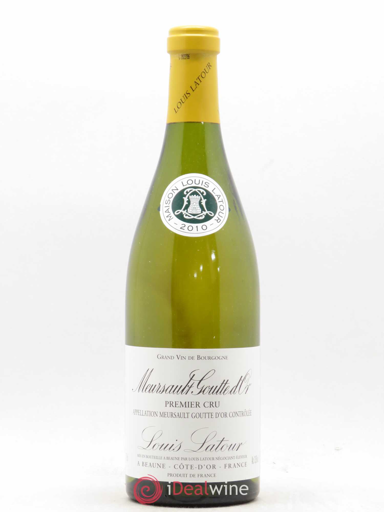 Meursault 1er Cru Goutte d'or Louis Latour 2010 - Lot de 1 bouteille - 0