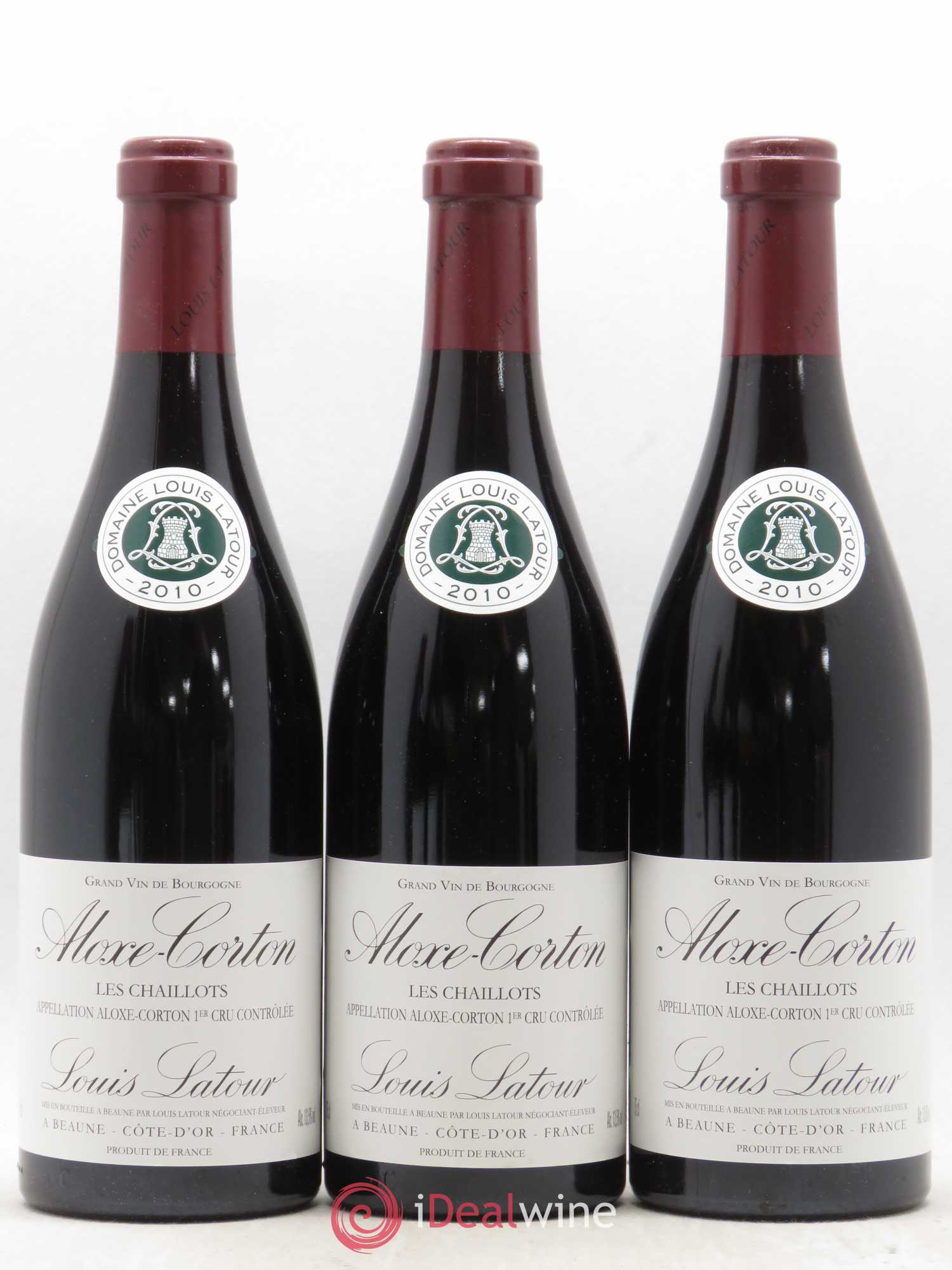 Aloxe-Corton 1er Cru Les Chaillots Louis Latour 2010 - Lot de 12 bouteilles - 1