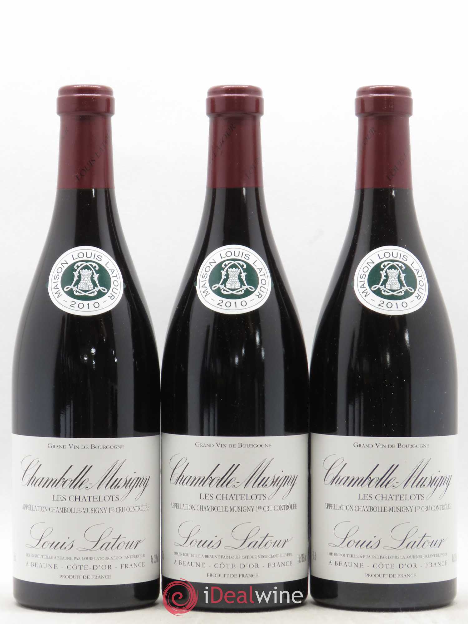 Chambolle-Musigny 1er Cru Les Chatelots Louis Latour 2010 - Posten von 12 Flaschen - 1