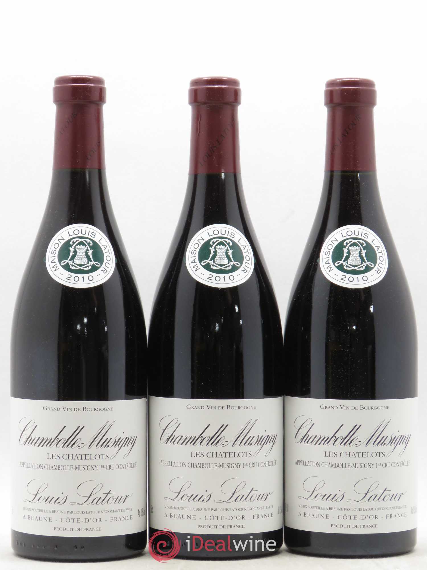 Chambolle-Musigny 1er Cru Les Chatelots Louis Latour 2010 - Posten von 12 Flaschen - 3