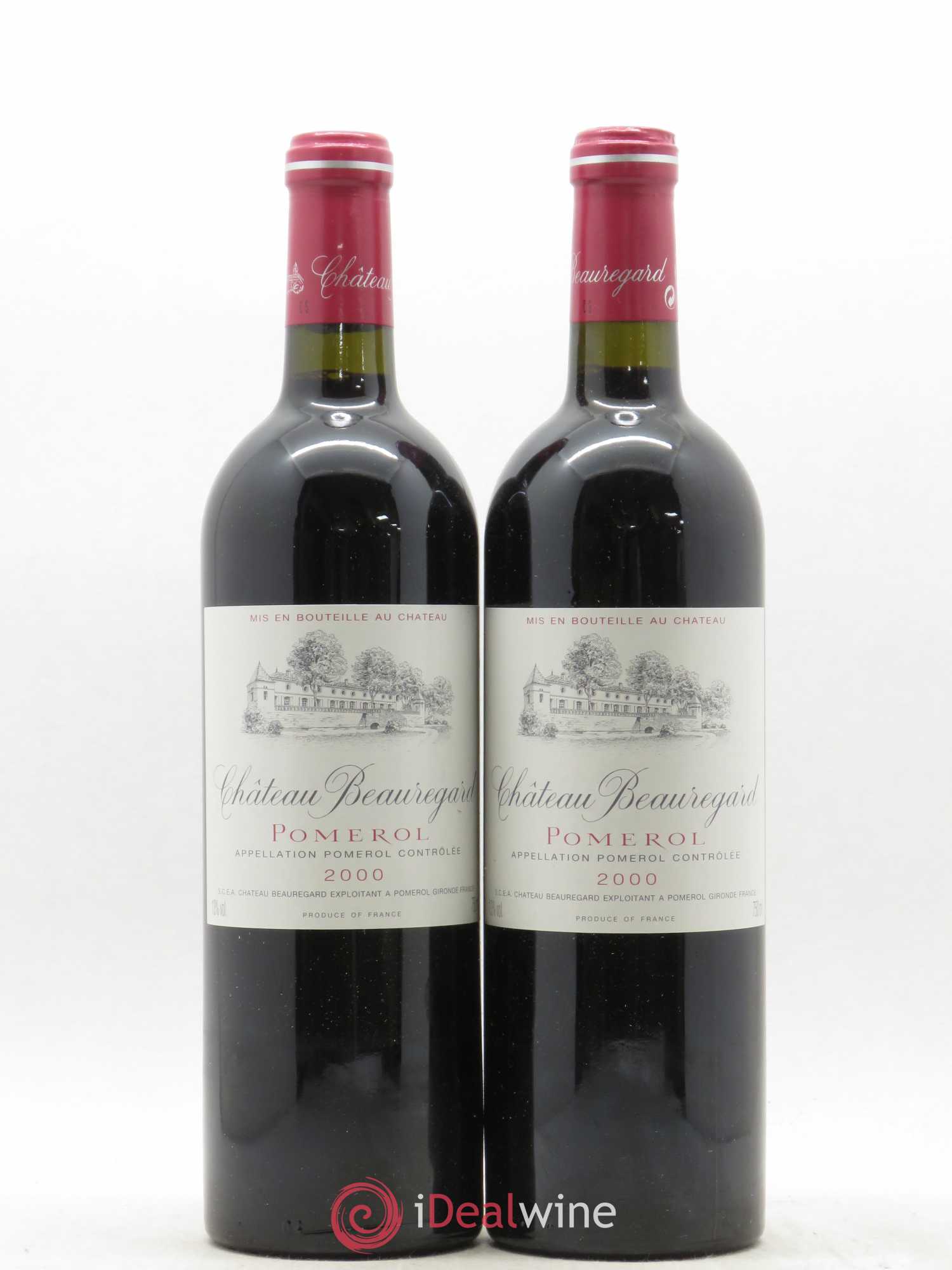 Château Beauregard 2000 - Lot de 2 bouteilles - 0