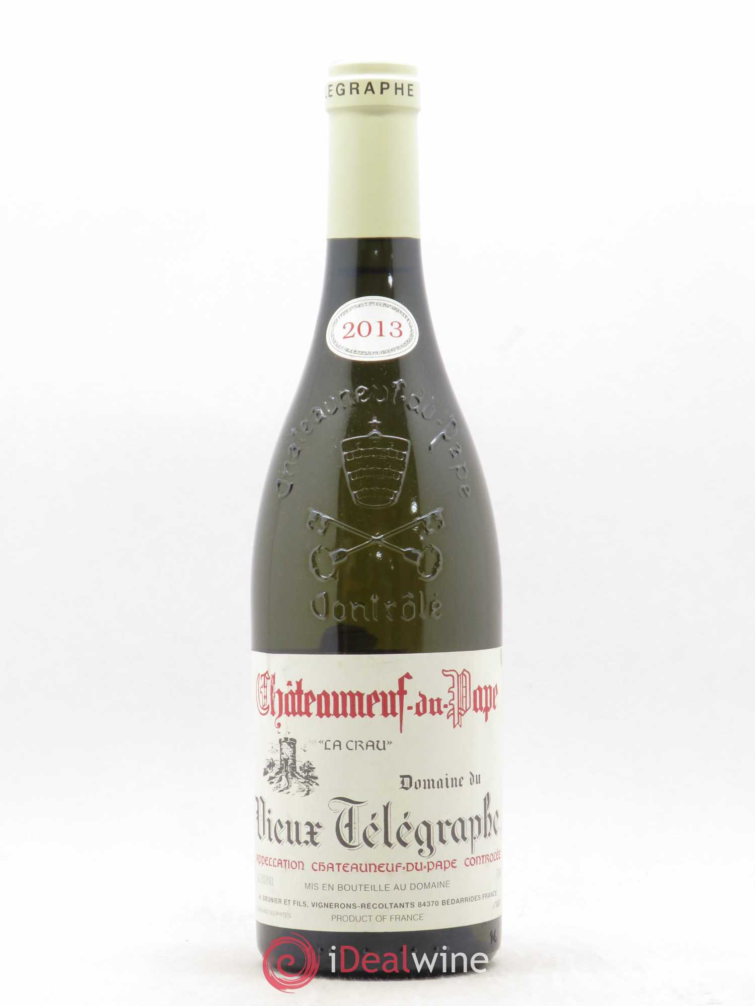 Châteauneuf-du-Pape Vieux Télégraphe (Domaine du) Vignobles Brunier 2013 - Lot de 1 bouteille - 0