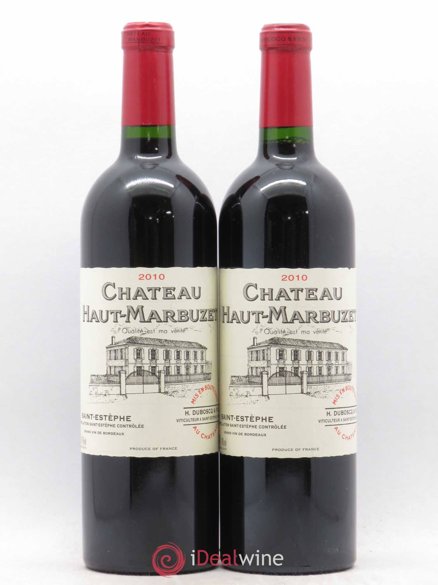 Château Haut Marbuzet 2010 - Lot de 2 bouteilles - 0