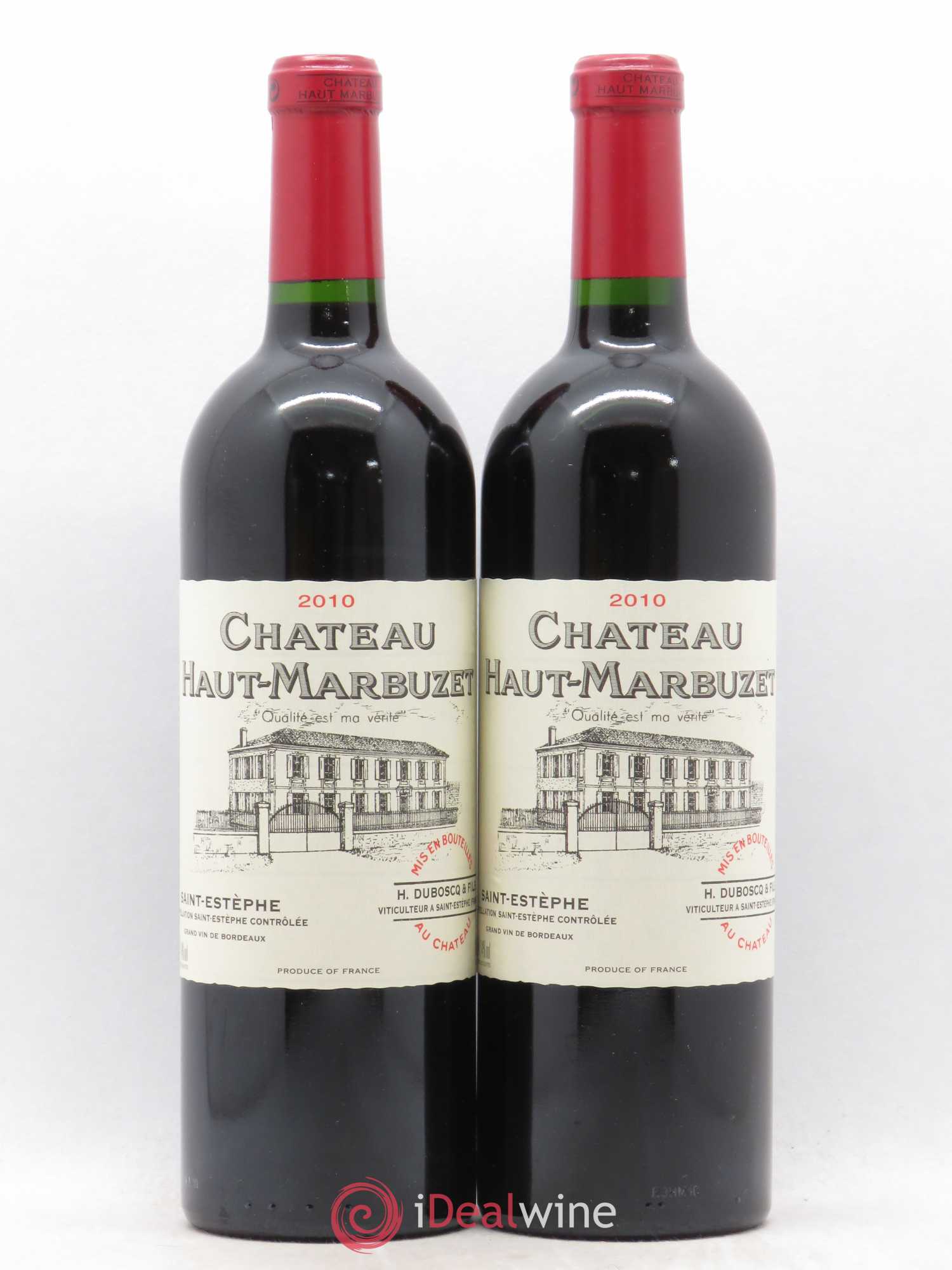 Château Haut Marbuzet 2010 - Lot de 2 bouteilles - 0