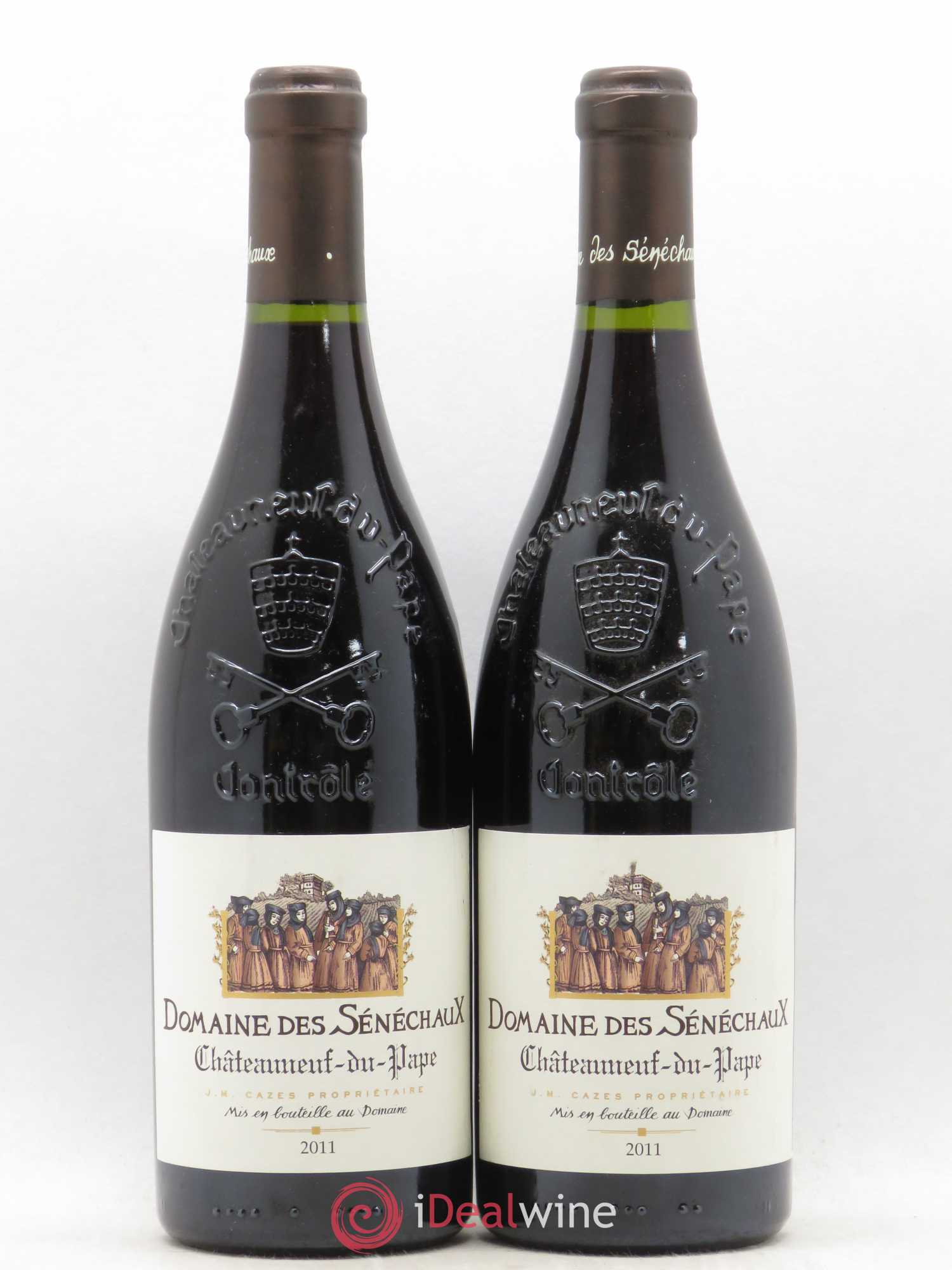 Châteauneuf-du-Pape Sénéchaux (Domaine des) Famille J-M. Cazès 2011 - Lot de 2 bouteilles - 0