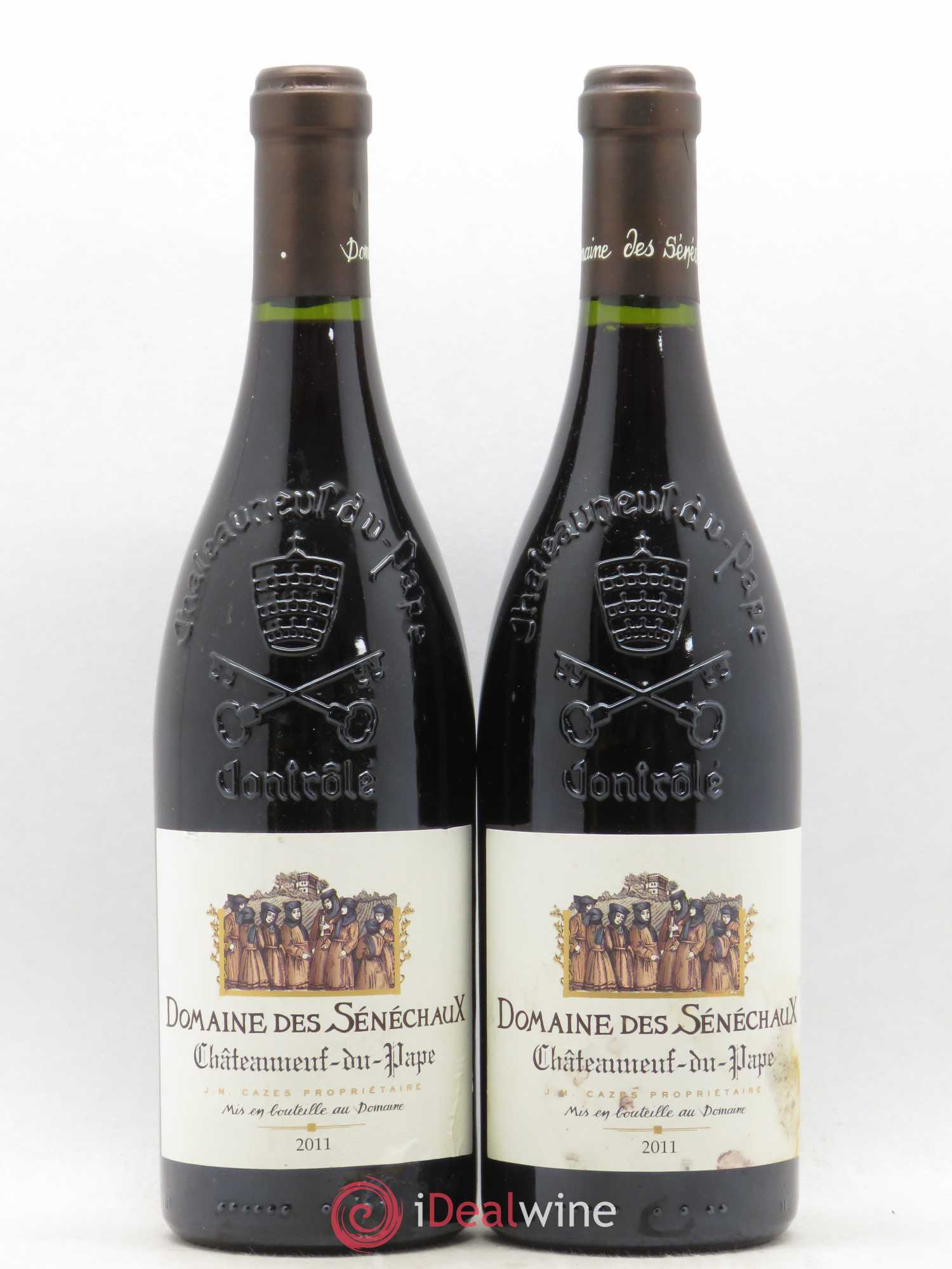 Châteauneuf-du-Pape Sénéchaux (Domaine des) Famille J-M. Cazès (sans prix de réserve) 2011 - Lot de 2 bouteilles - 0