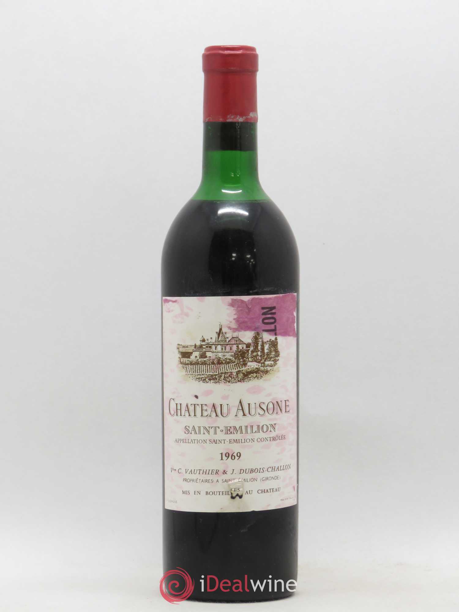 Château Ausone 1er Grand Cru Classé A 1969 - Lot de 1 bouteille - 0