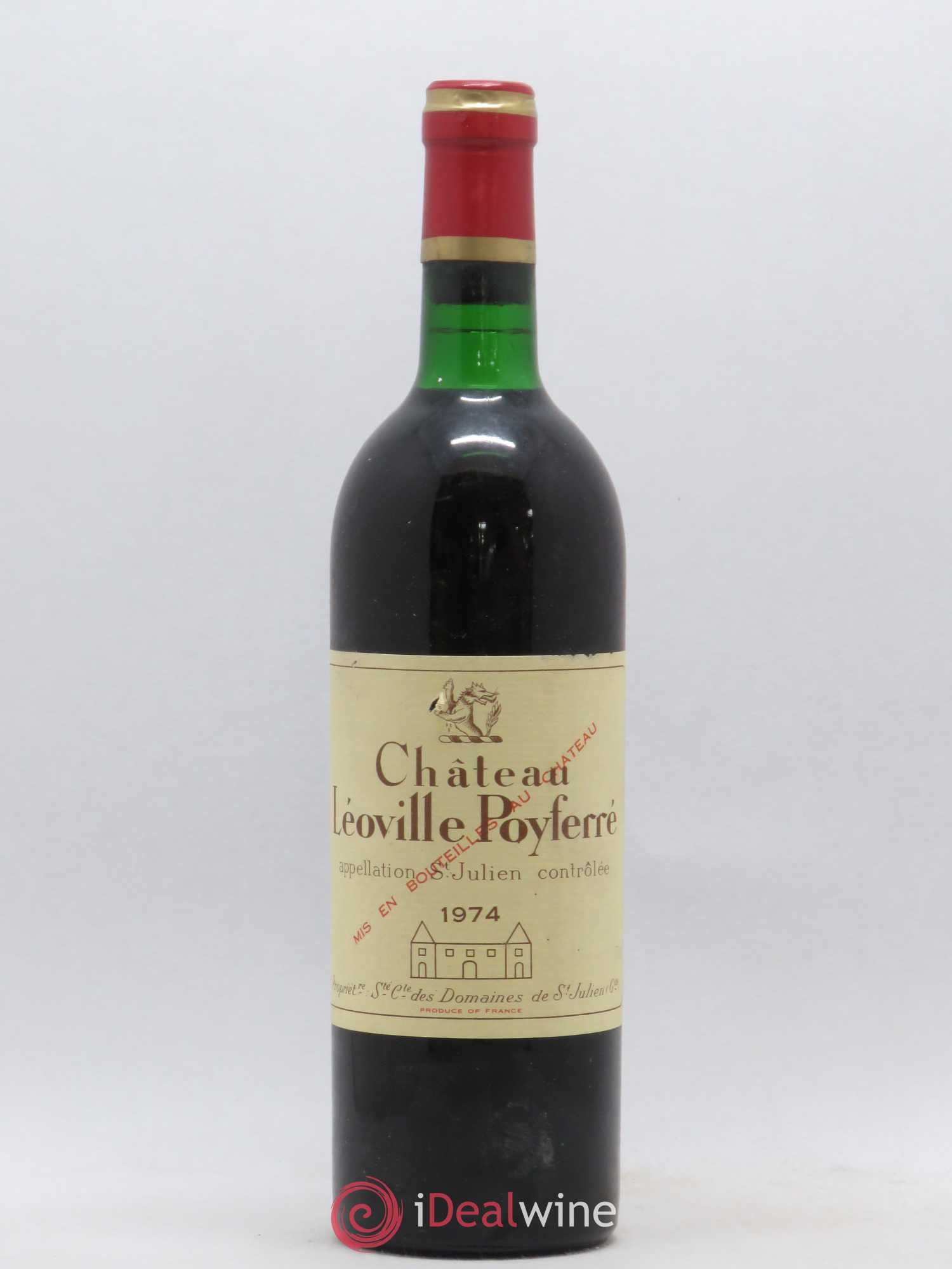 Château Léoville Poyferré 2ème Grand Cru Classé 1974 - Lot de 1 bouteille - 0