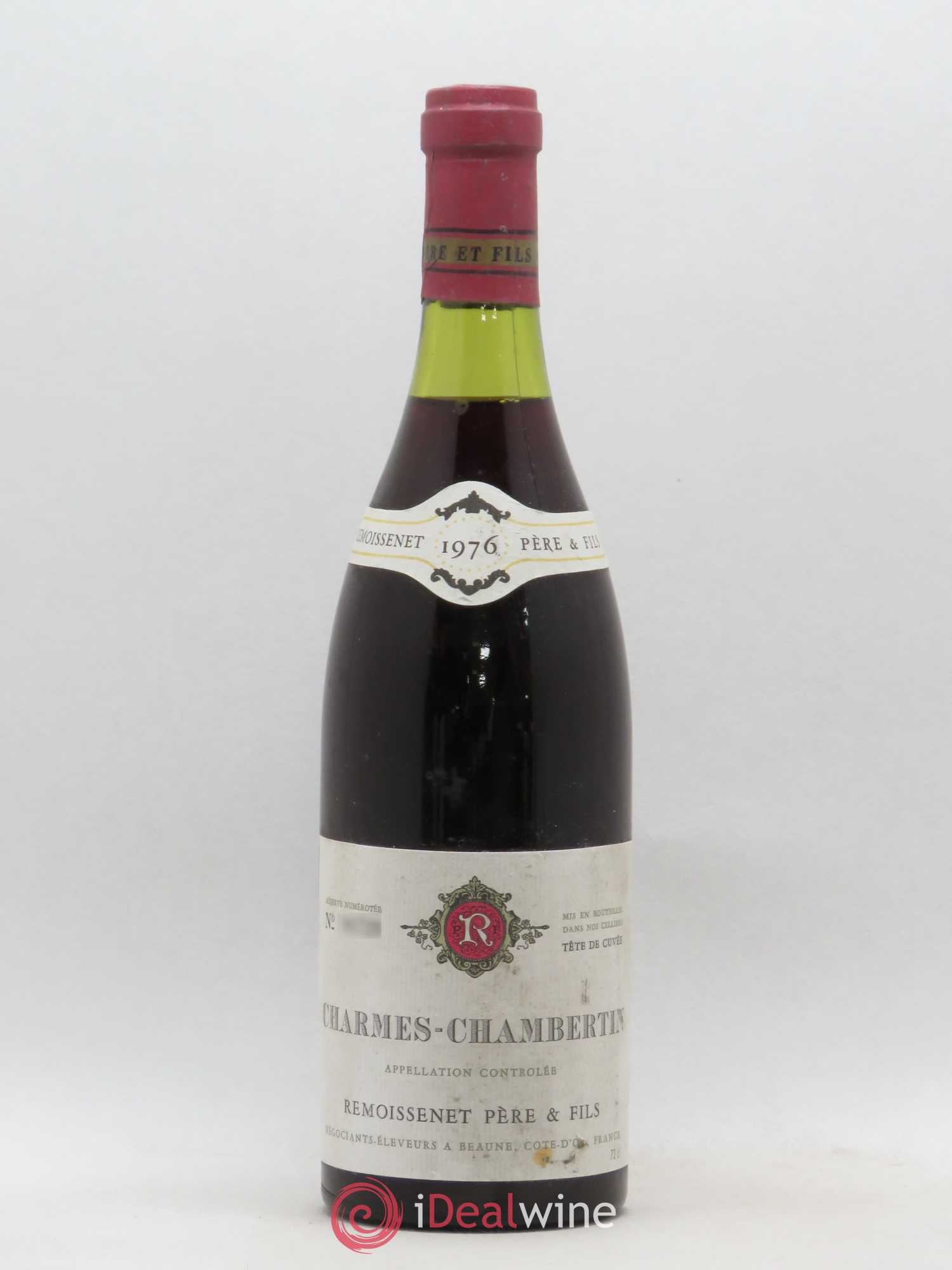 Charmes-Chambertin Grand Cru Remoissenet père et fils 1976 - Posten von 1 Flasche - 0
