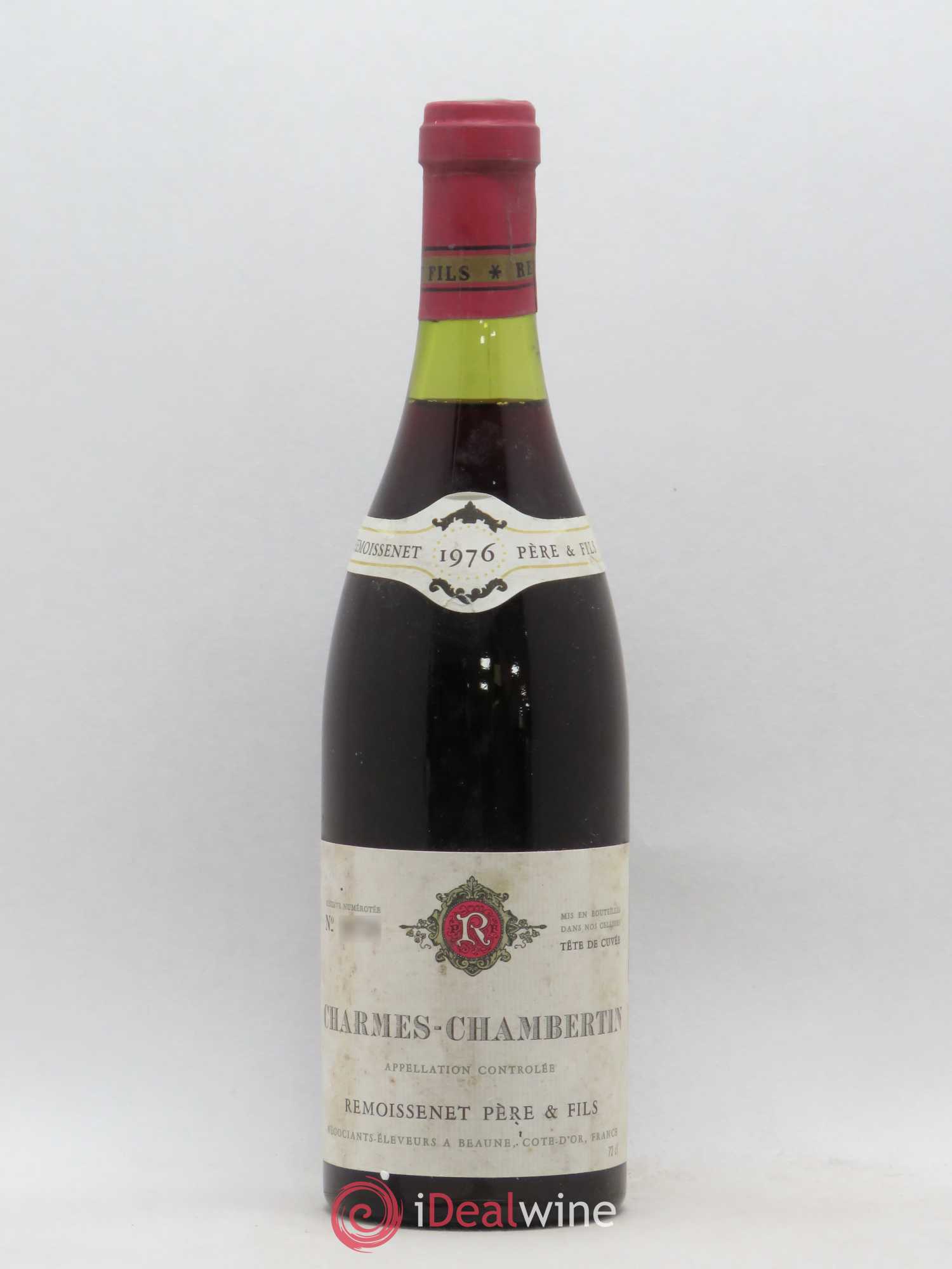 Charmes-Chambertin Grand Cru Remoissenet père et fils 1976 - Posten von 1 Flasche - 0