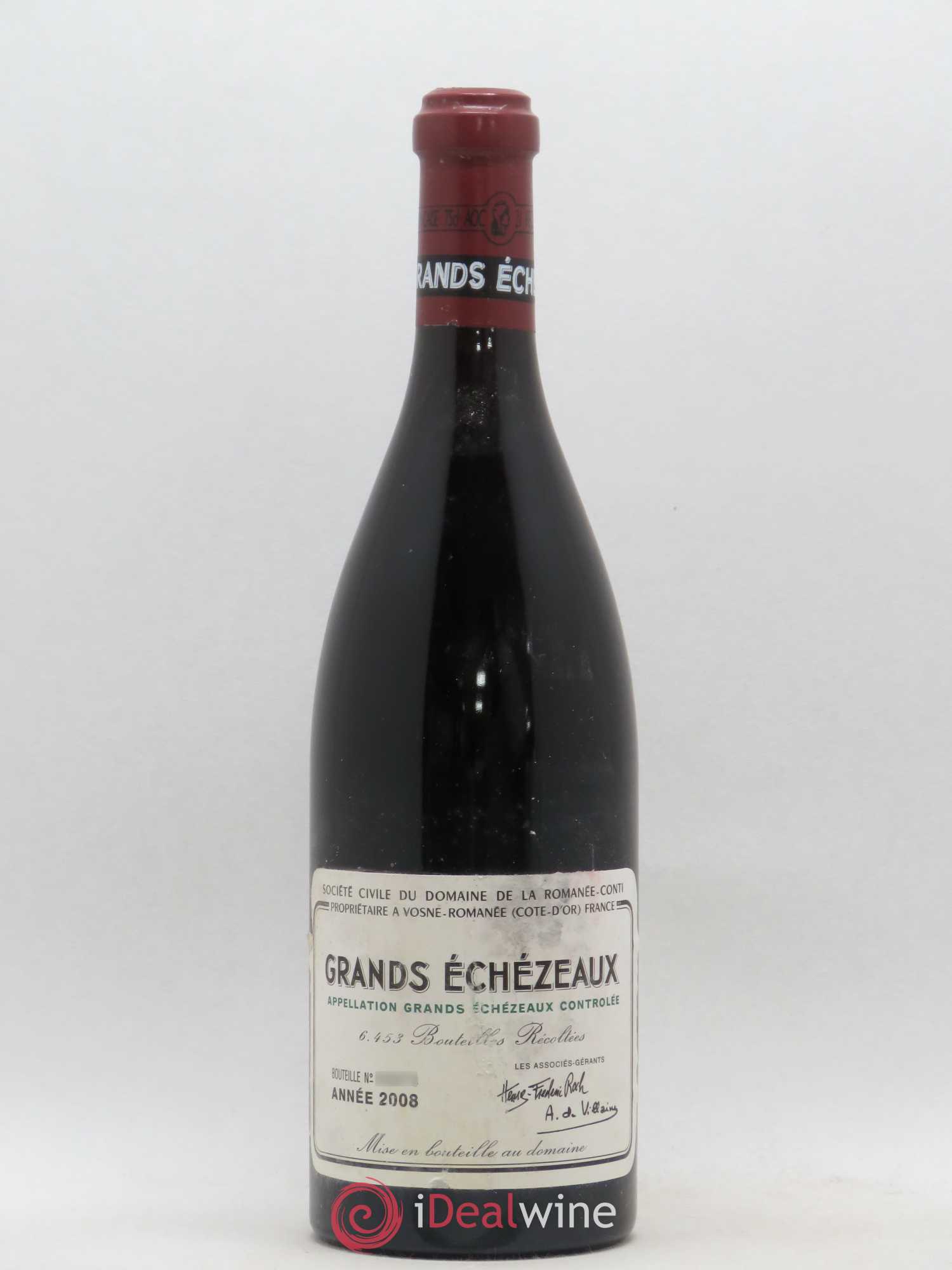 Grands-Echezeaux Grand Cru Domaine de la Romanée-Conti 2008 - Lot de 1 bouteille - 0
