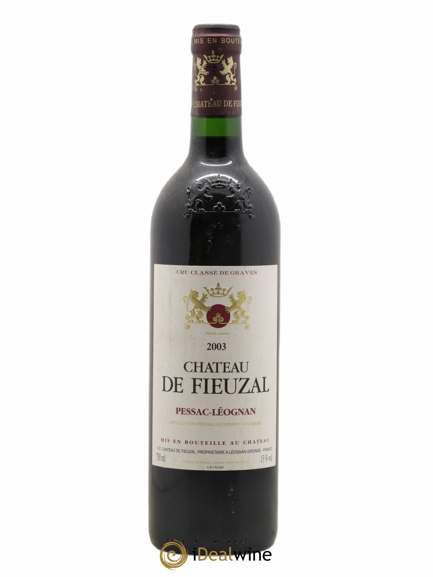 Château de Fieuzal Cru Classé de Graves 2003 - Lot de 1 bouteille - 0
