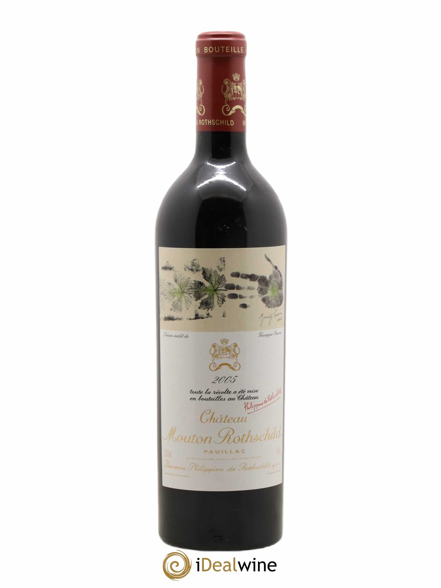 Château Mouton Rothschild 1er Grand Cru Classé 2005 - Lot de 1 bouteille - 0