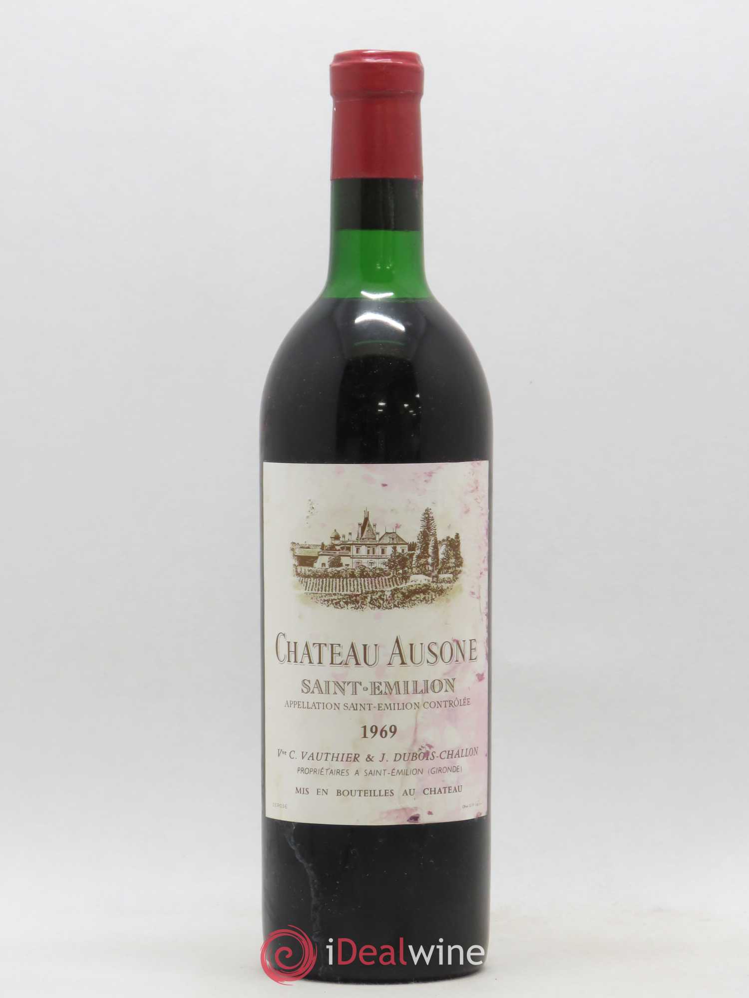 Château Ausone 1er Grand Cru Classé A 1969 - Lot de 1 bouteille - 0