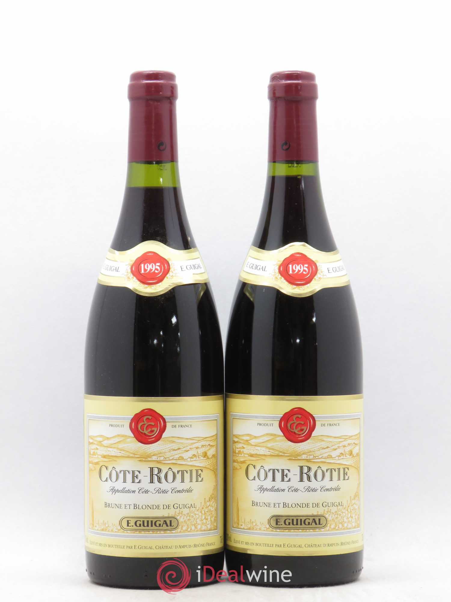 Côte-Rôtie Côtes Brune et Blonde Guigal 1995 - Lot de 2 bouteilles - 0