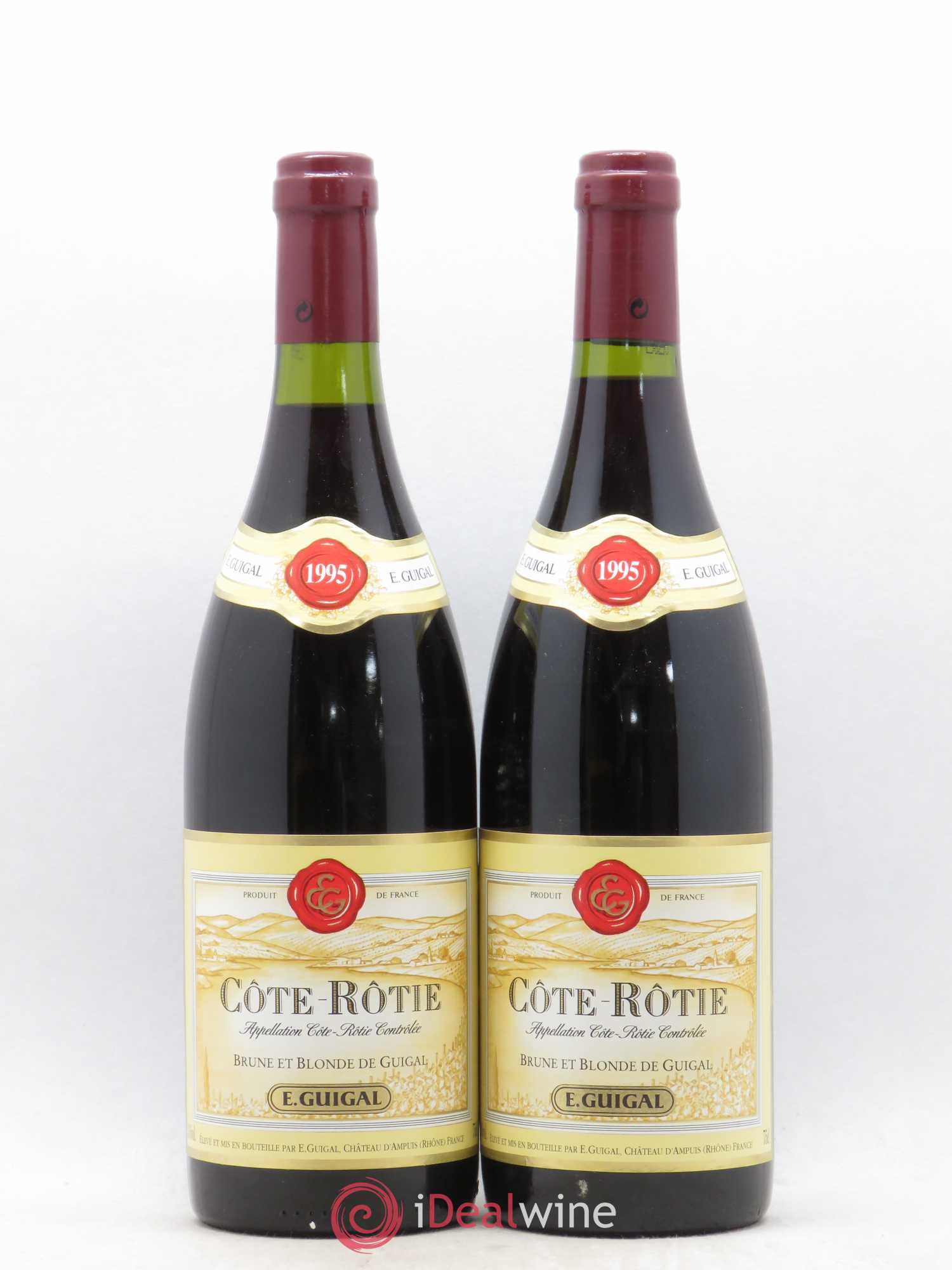 Côte-Rôtie Côtes Brune et Blonde Guigal 1995 - Lot de 2 bouteilles - 0