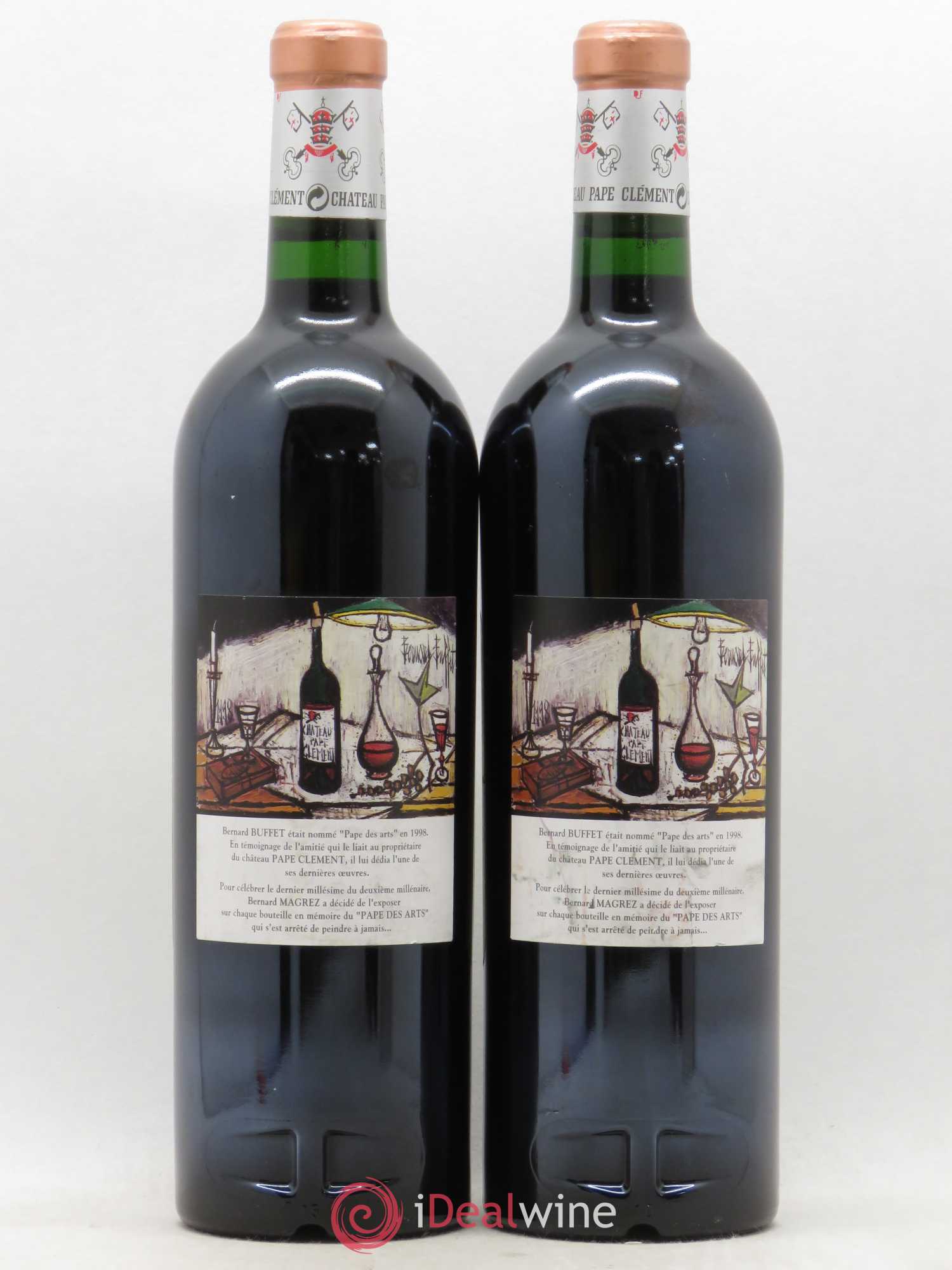 Château Pape Clément Cru Classé de Graves 2000 - Lot de 2 bouteilles - 1