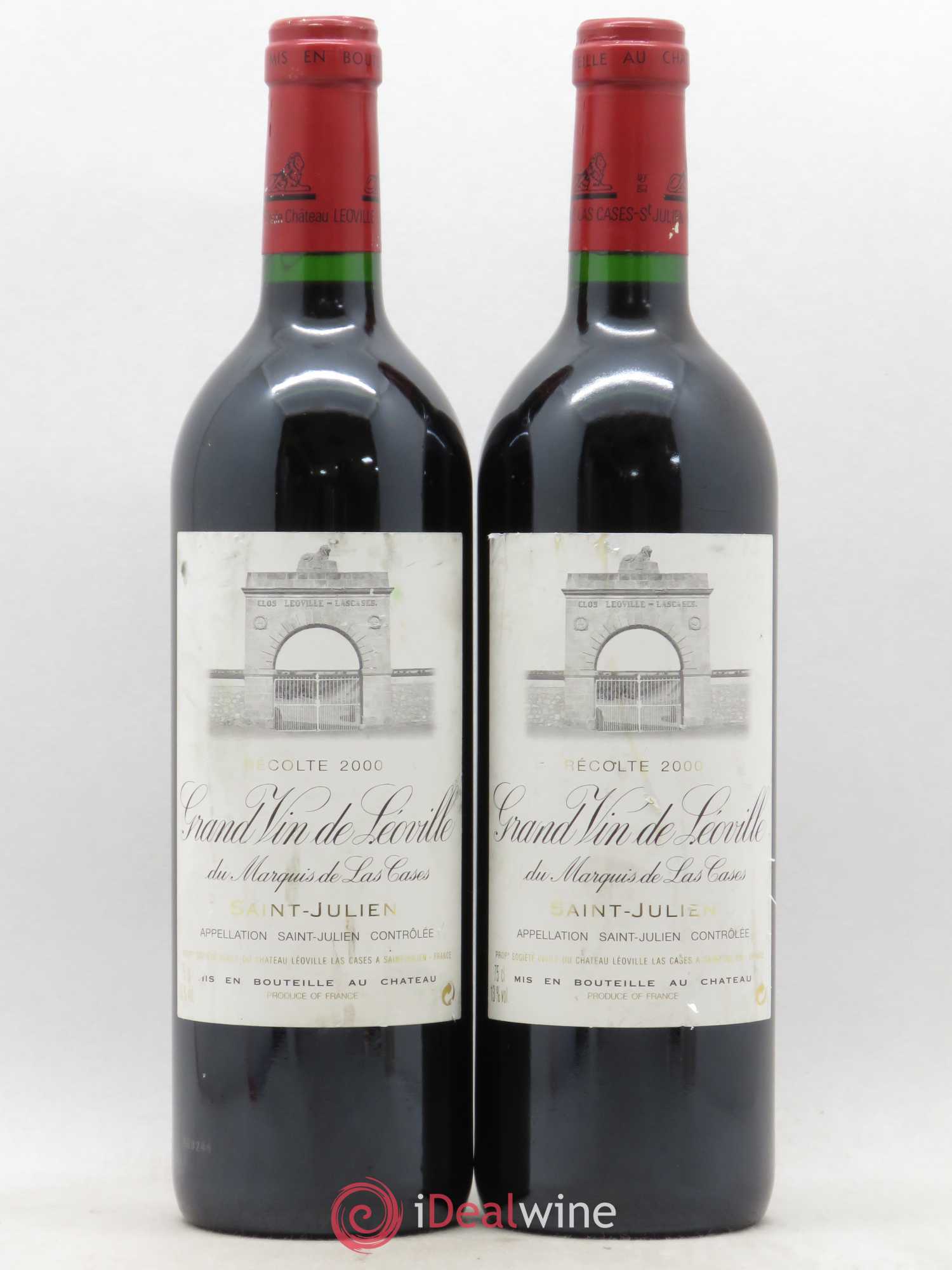 Château Léoville Las Cases 2ème Grand Cru Classé 2000 - Lot de 2 bouteilles - 0