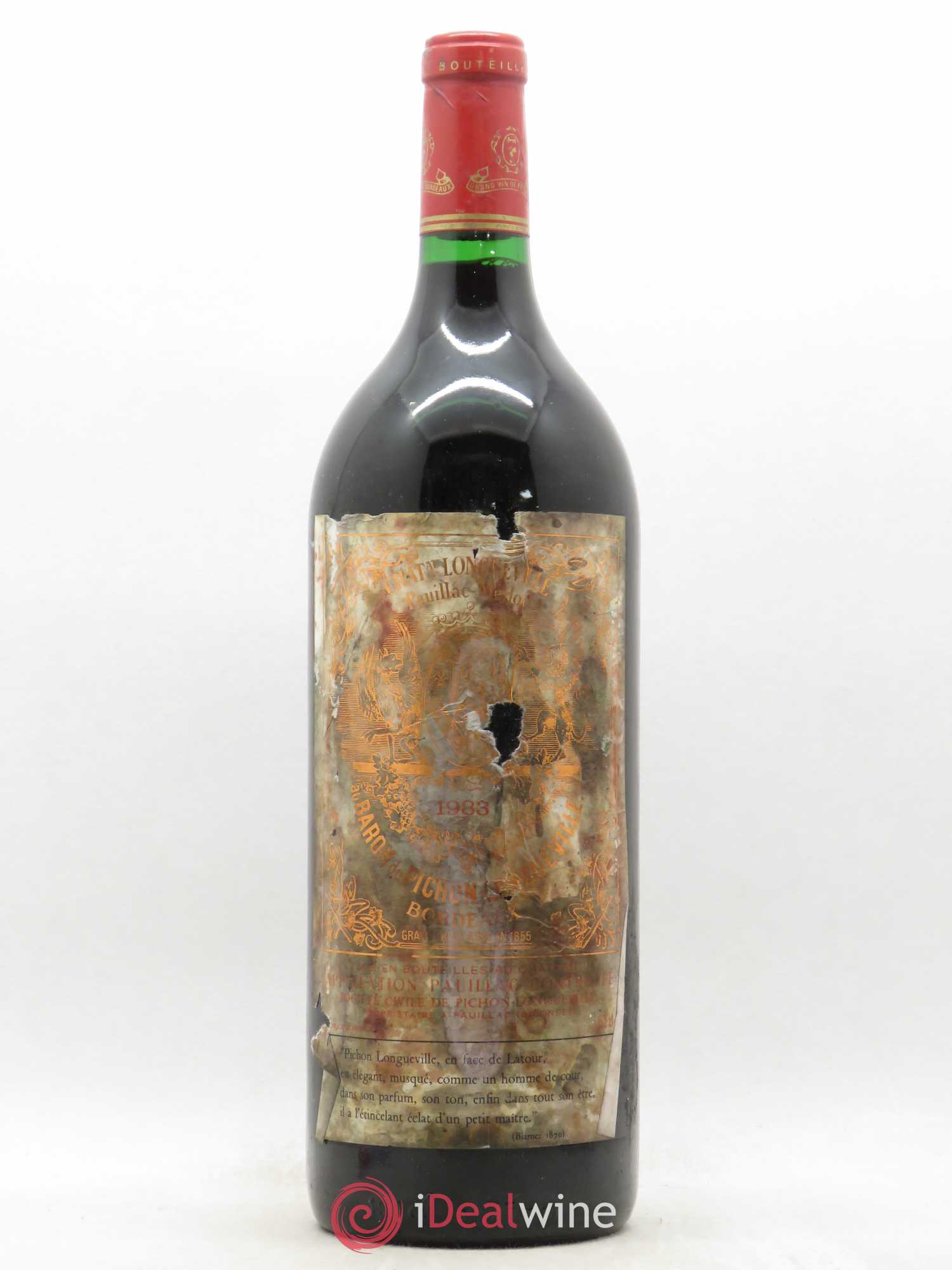 Pichon Longueville Baron 2ème Grand Cru Classé 1983 - Lot de 1 magnum - 0