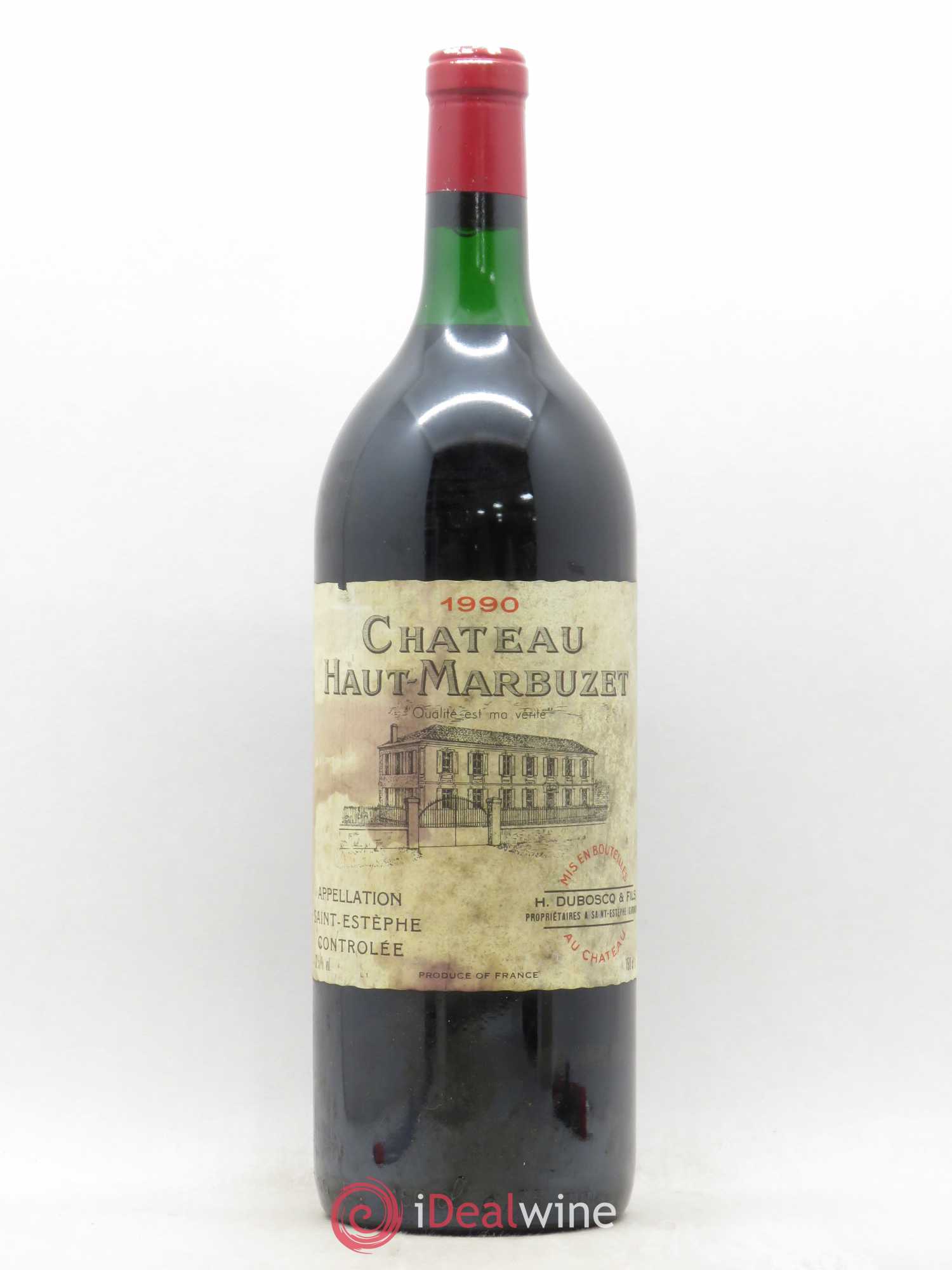 Château Haut Marbuzet 1990 - Lot de 1 magnum - 0