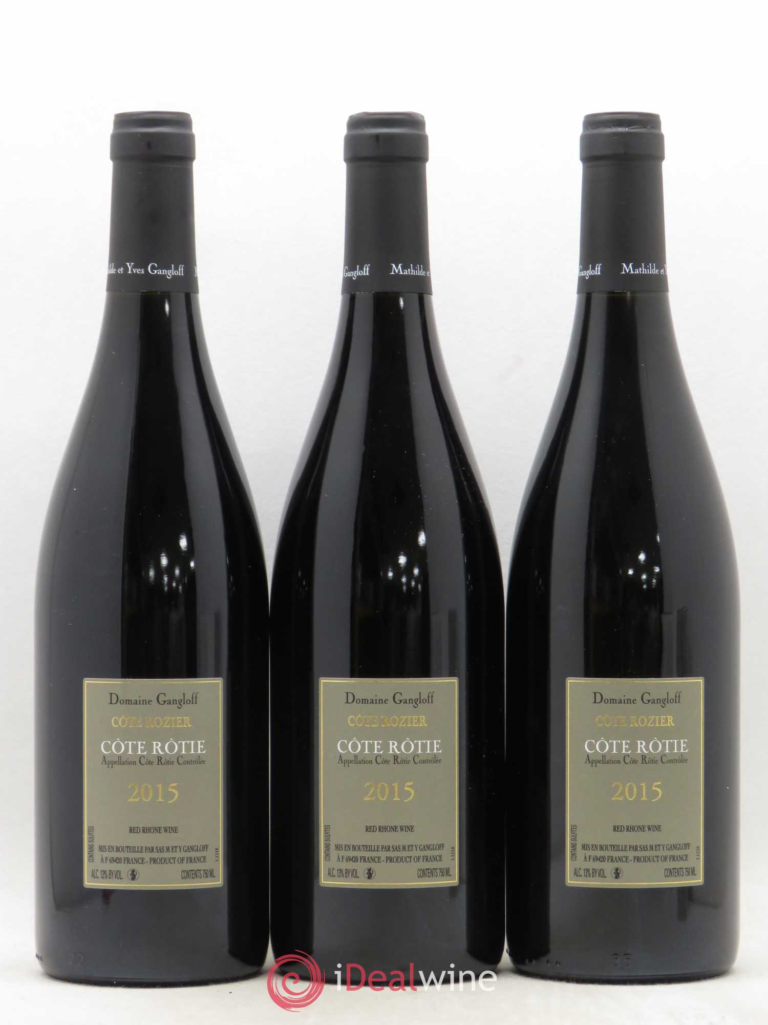 Côte-Rôtie Rozier Gangloff 2015 - Lot de 3 bouteilles - 1