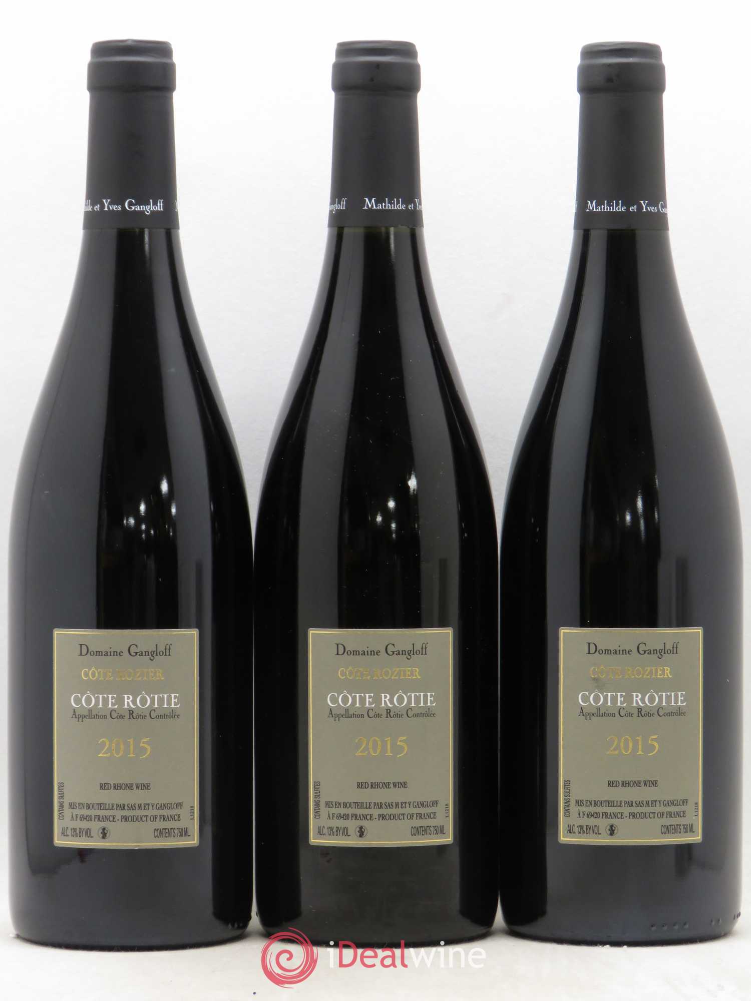 Côte-Rôtie Rozier Gangloff 2015 - Lot de 3 bouteilles - 1