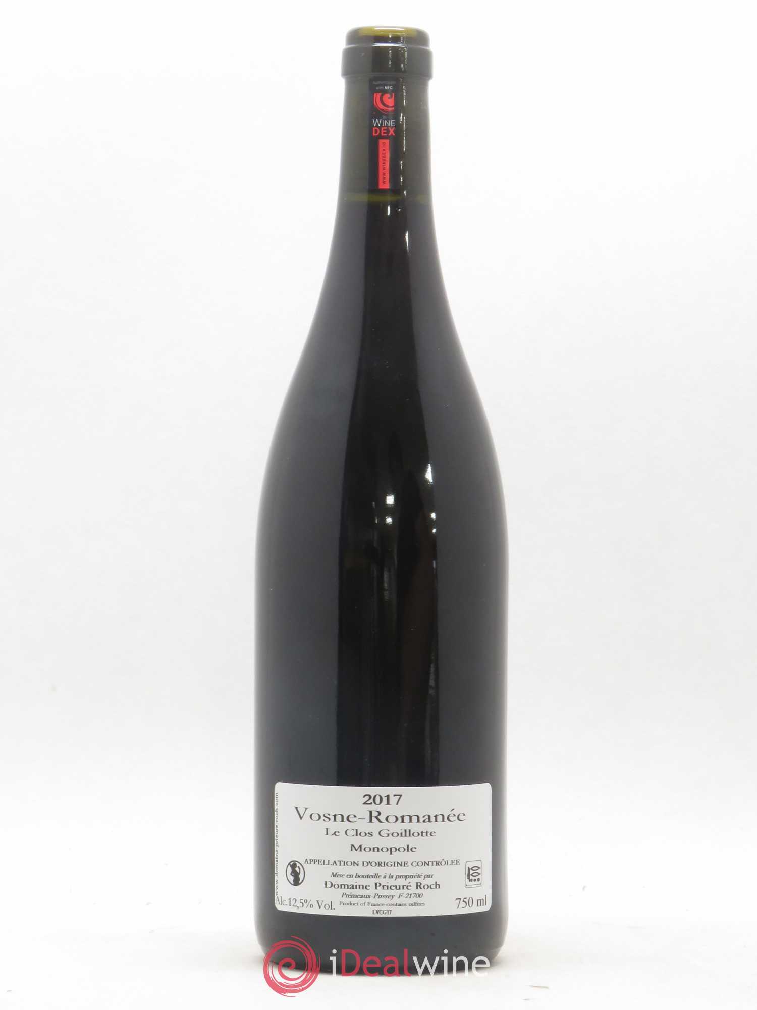 Vosne-Romanée Le Clos Goillotte Prieuré Roch 2017 - Lot de 1 bouteille - 1
