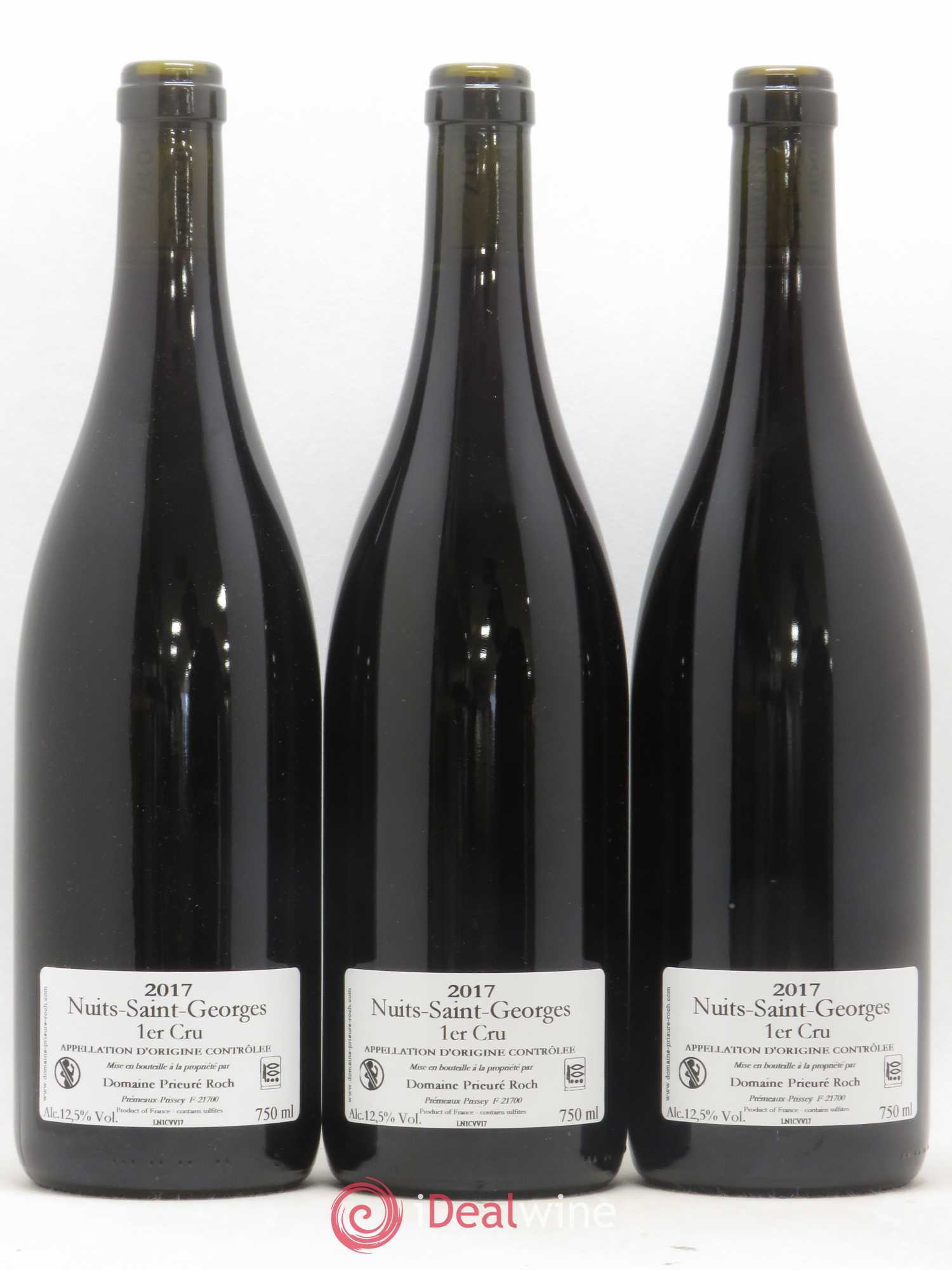 Nuits-Saint-Georges 1er Cru Vieilles Vignes Prieuré Roch 2017 - Lot de 3 bouteilles - 1
