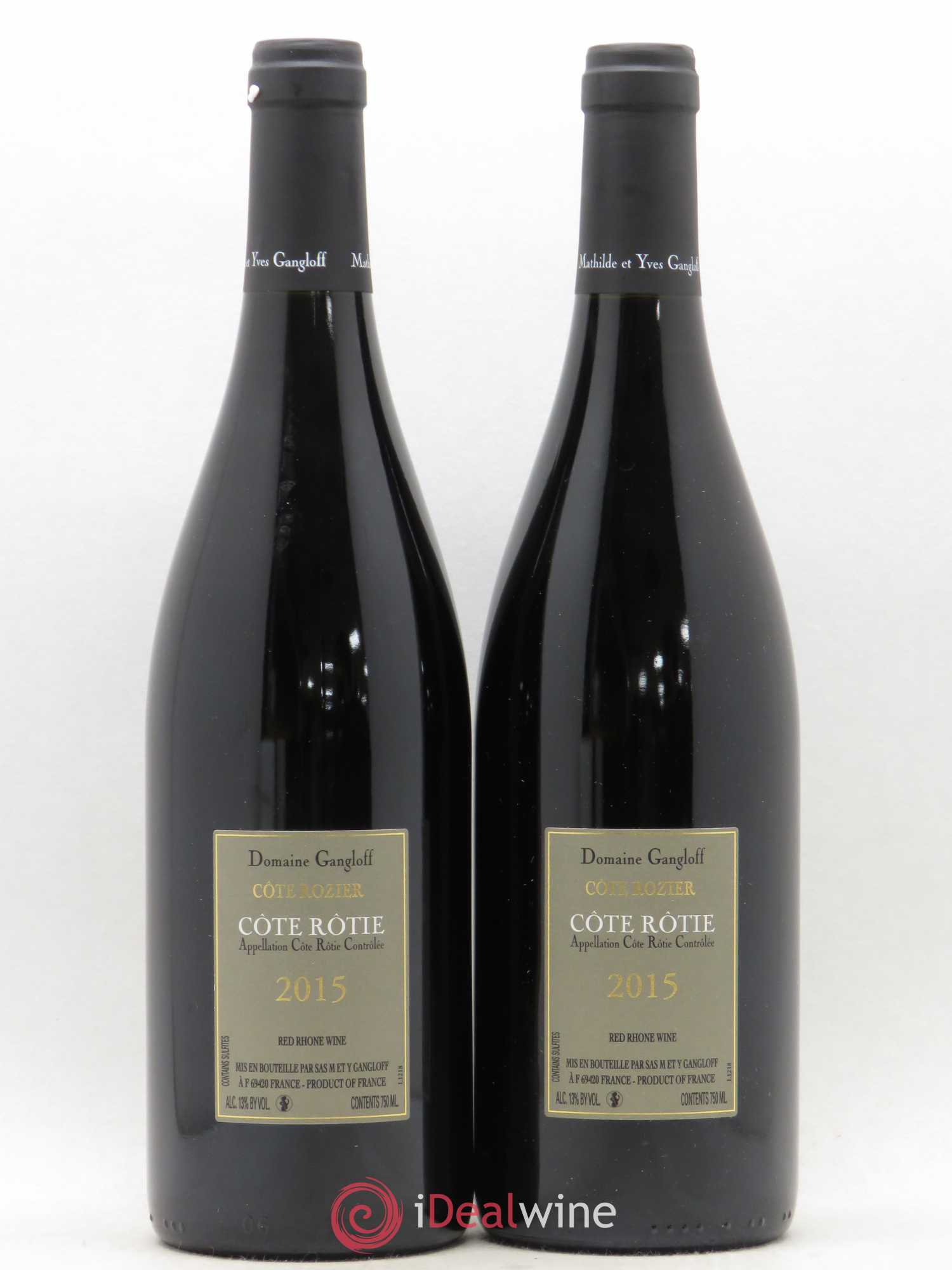 Côte-Rôtie Rozier Gangloff 2015 - Posten von 2 Flaschen - 1