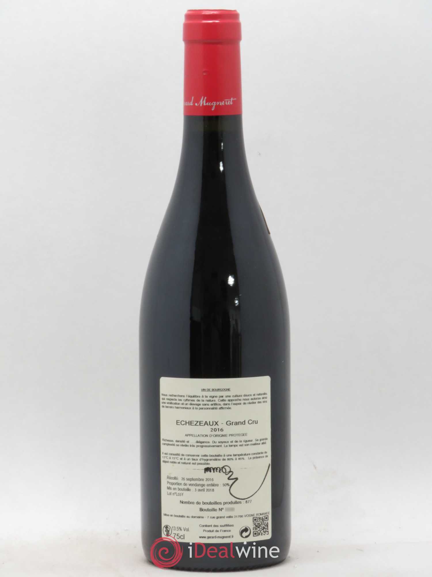 Echezeaux Grand Cru Gérard Mugneret 2016 - Lot de 1 bouteille - 1