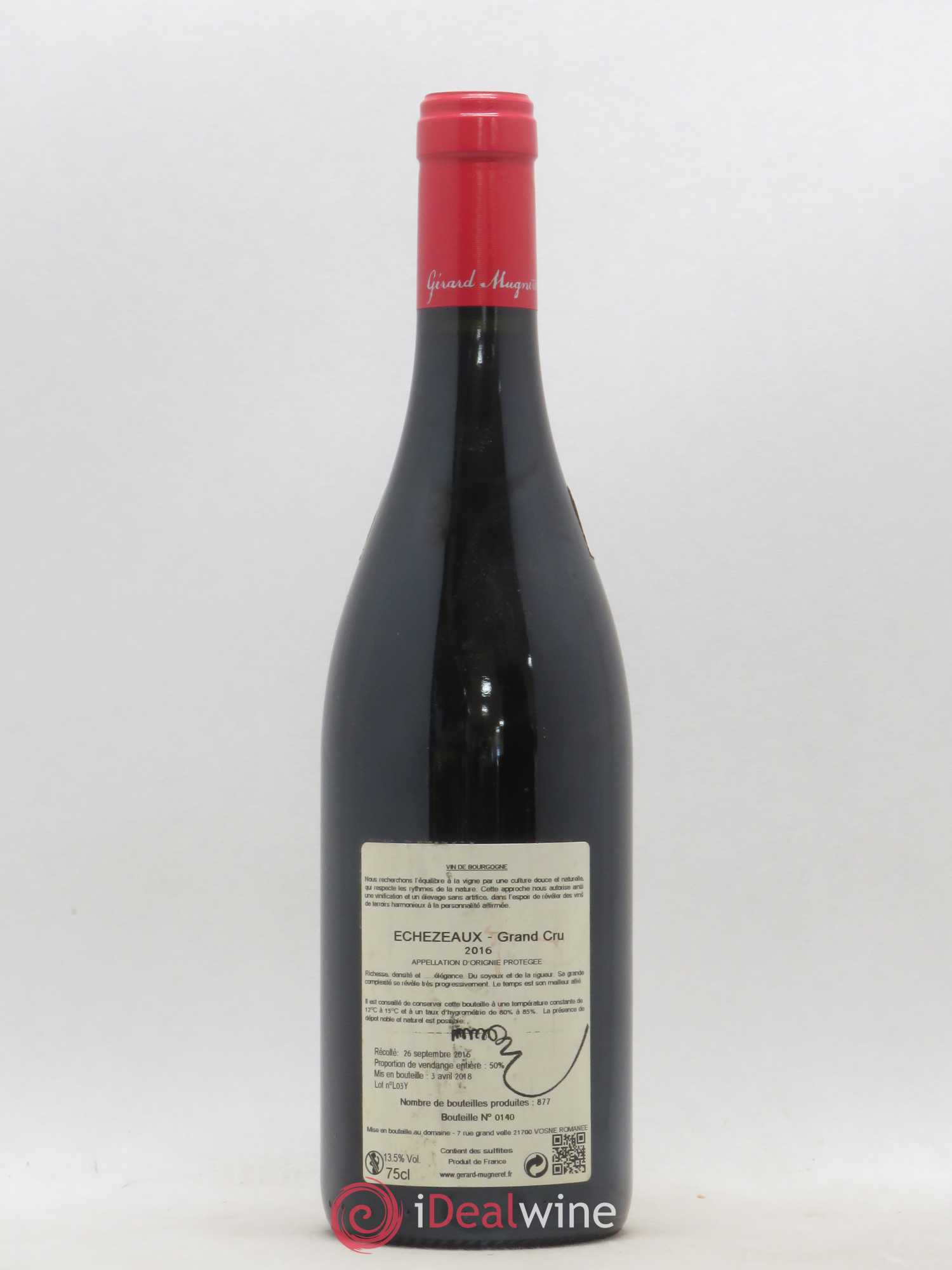 Echezeaux Grand Cru Gérard Mugneret 2016 - Lot de 1 bouteille - 1