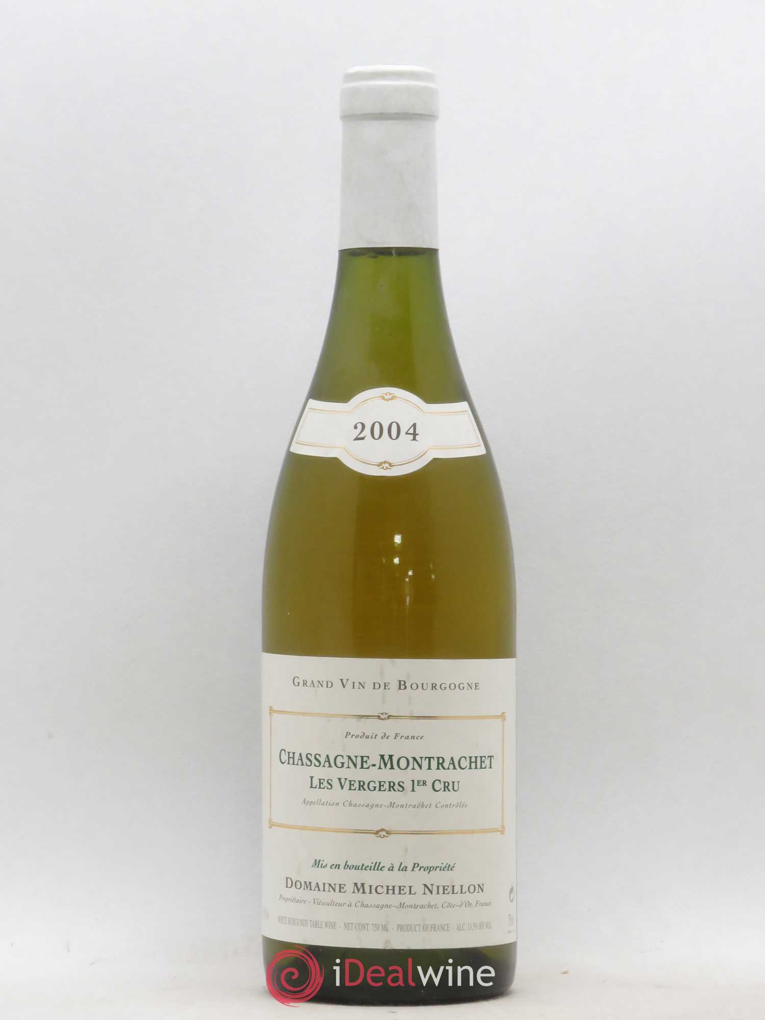 Chassagne-Montrachet 1er Cru Les Vergers Michel Niellon (Domaine) 2004 - Lot de 1 bouteille - 0