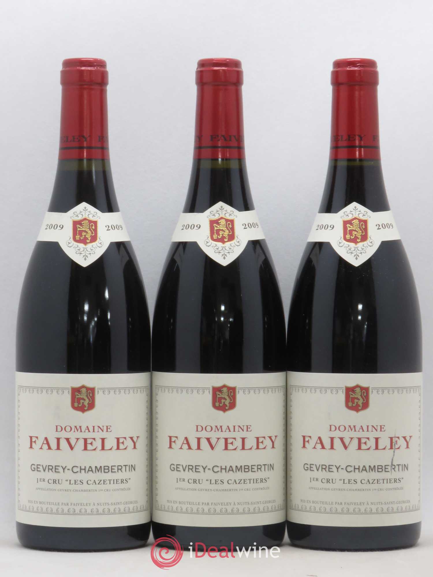 Gevrey-Chambertin 1er Cru Les Cazetiers Faiveley 2009 - Lot de 3 bouteilles - 0