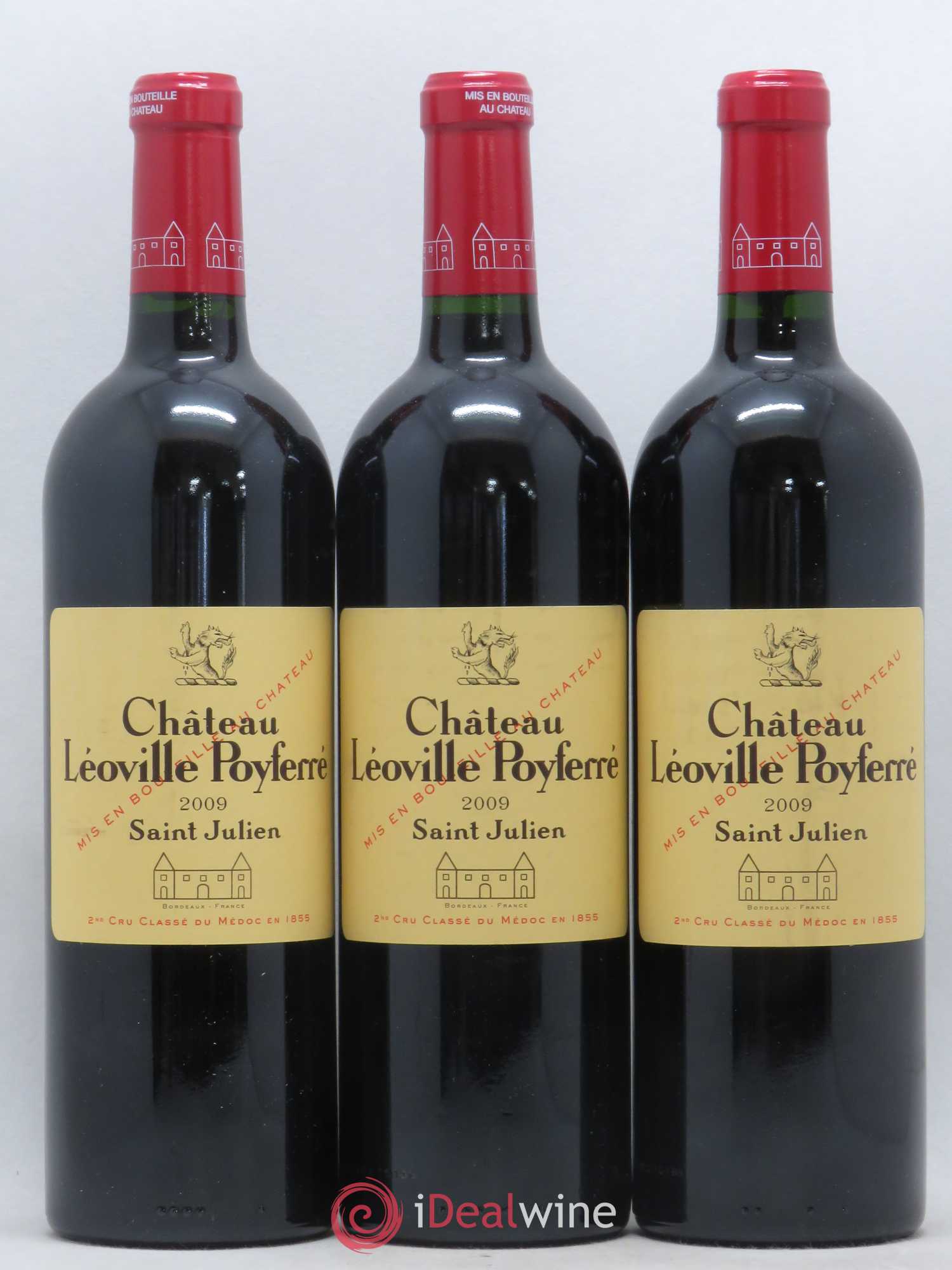 Château Léoville Poyferré 2ème Grand Cru Classé 2009 - Lot de 3 bouteilles - 0