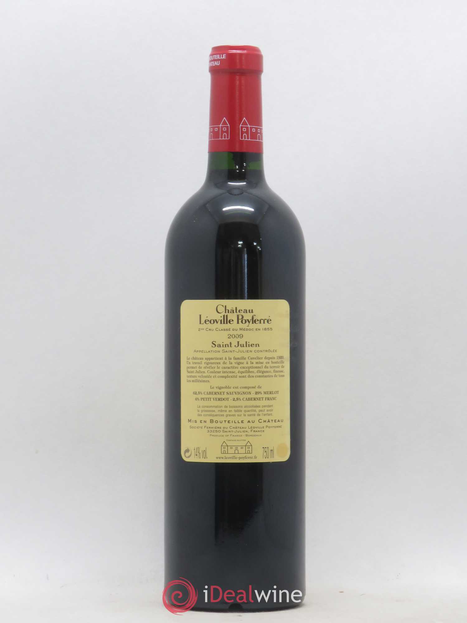 Château Léoville Poyferré 2ème Grand Cru Classé 2009 - Lot de 1 bouteille - 1