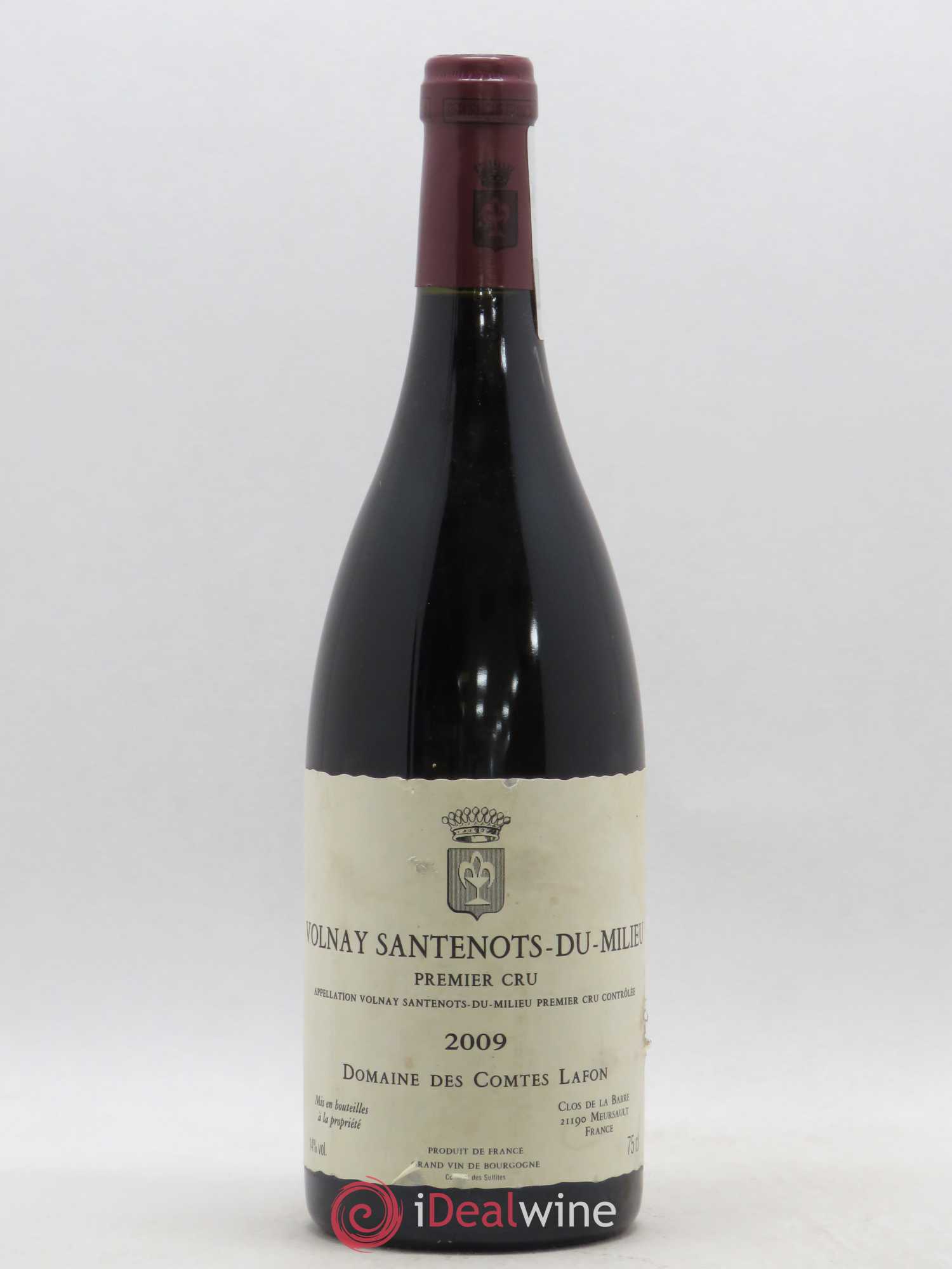 Volnay 1er Cru Santenots du Milieu Comtes Lafon (Domaine des) 2009 - Lot de 1 bouteille - 0