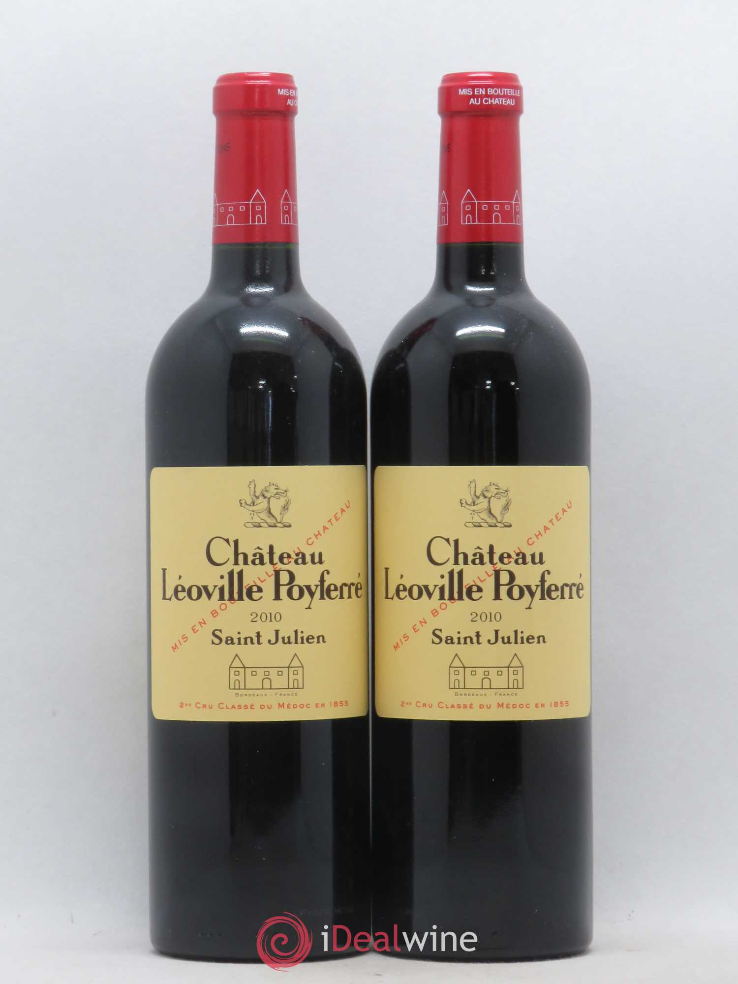Château Léoville Poyferré 2ème Grand Cru Classé 2010 - Lot de 2 bouteilles - 0