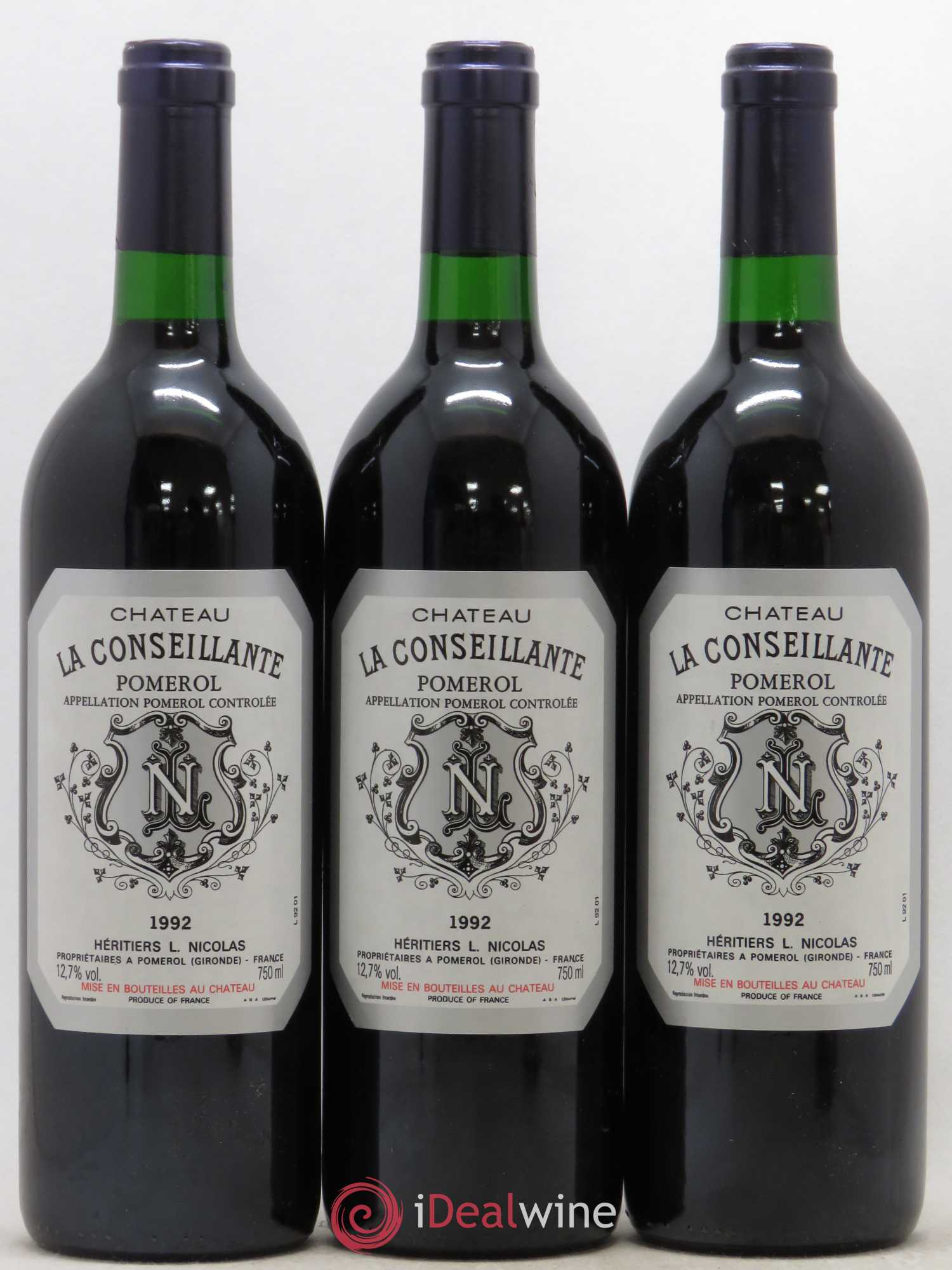 Château la Conseillante 1992 - Lot de 3 bouteilles - 0