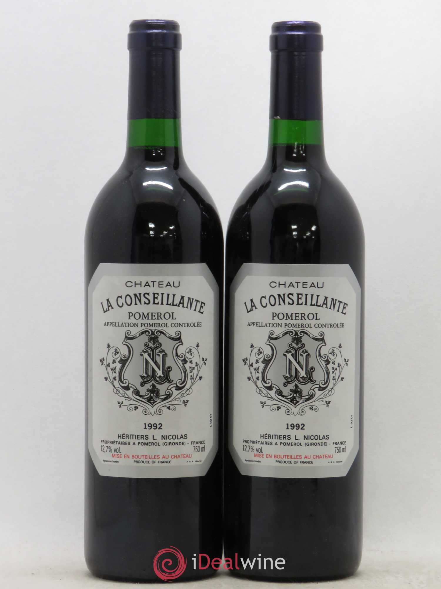 Château la Conseillante 1992 - Lot de 2 bouteilles - 0