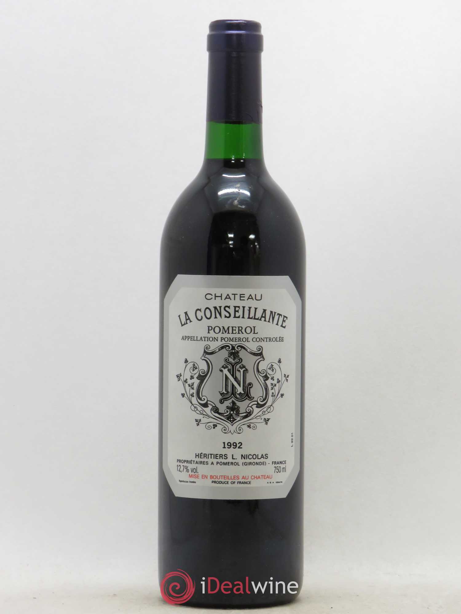 Château la Conseillante 1992 - Lot de 1 bouteille - 0
