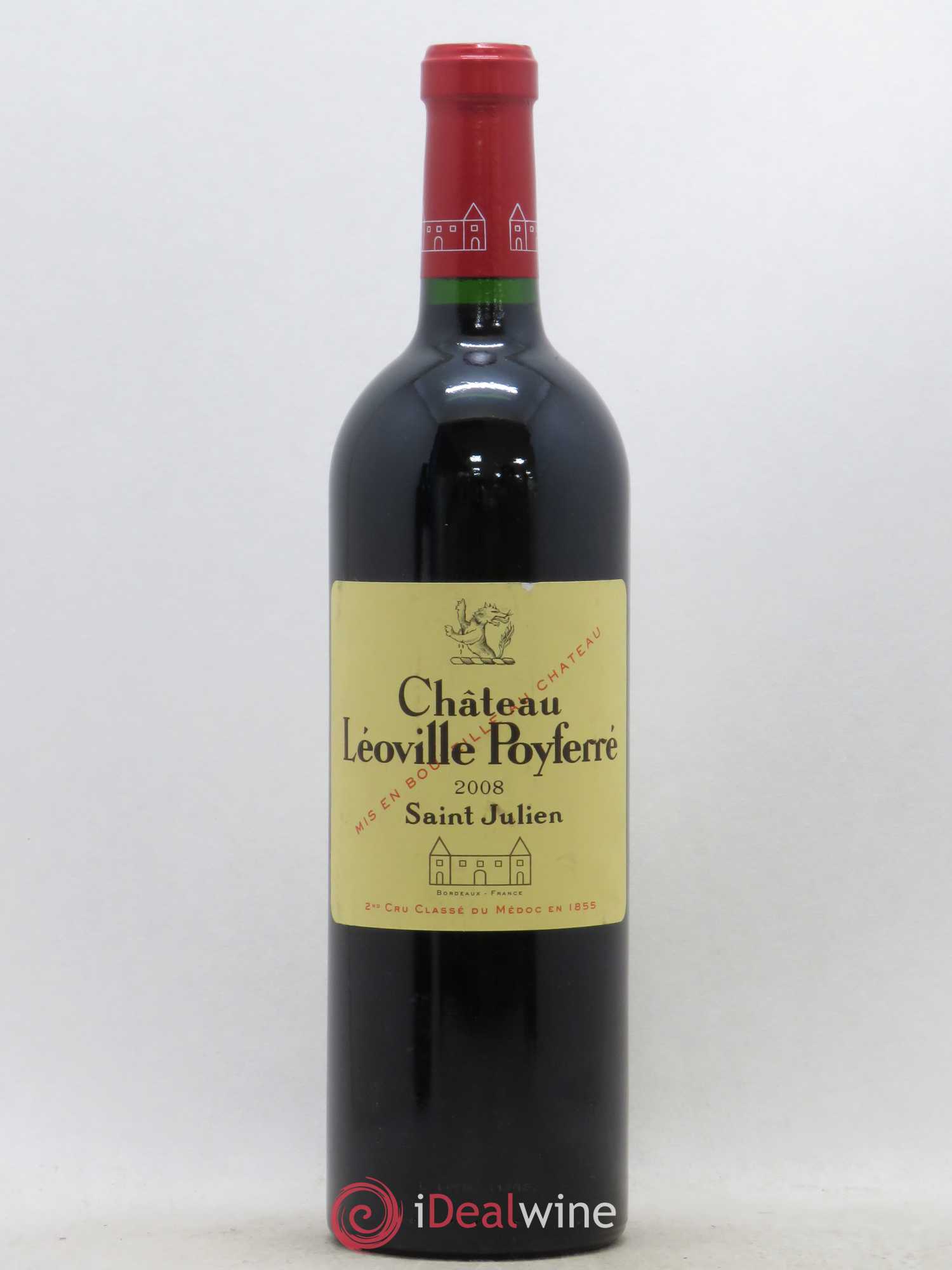 Château Léoville Poyferré 2ème Grand Cru Classé 2008 - Lot de 1 bouteille - 0