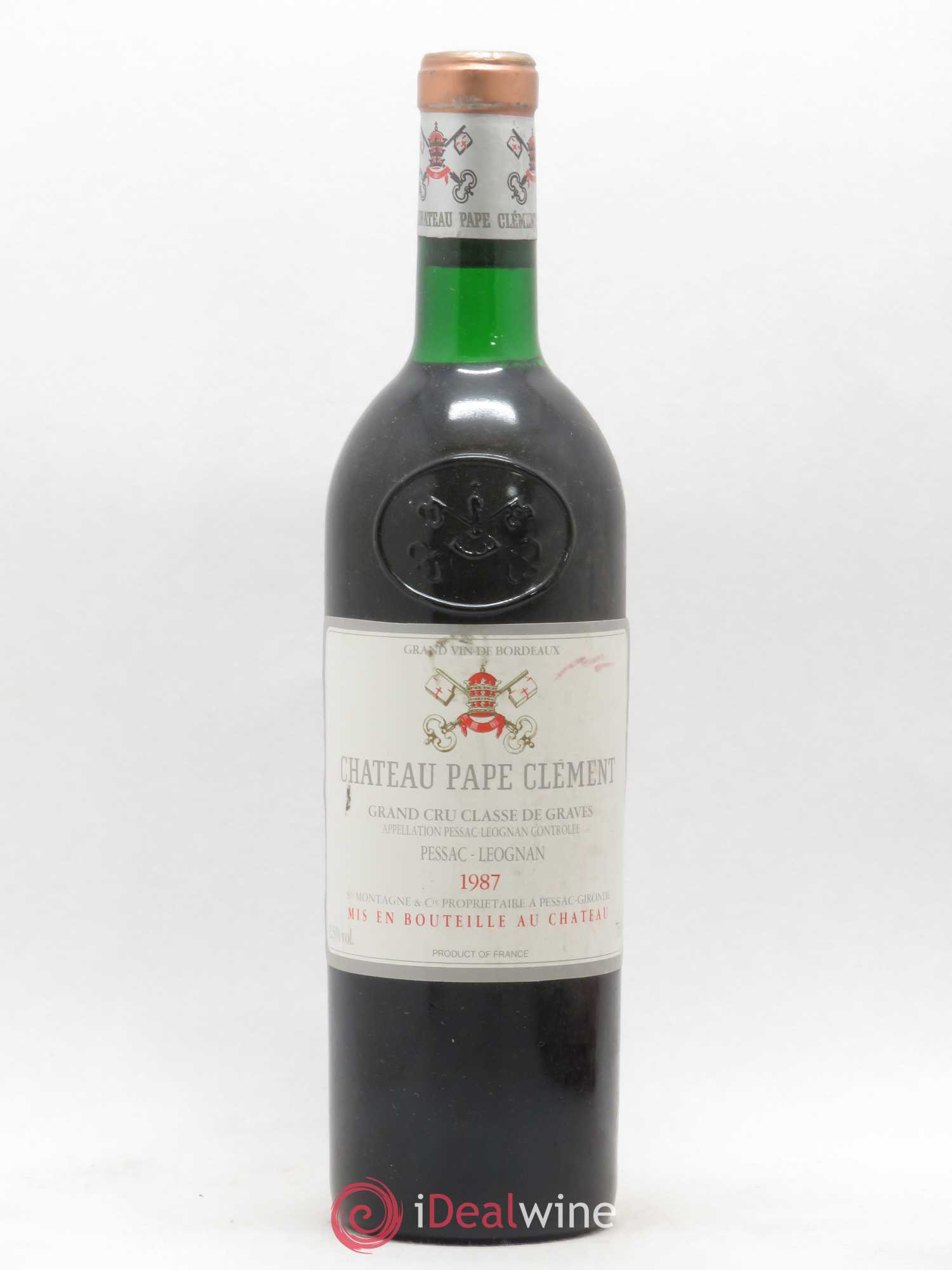 Château Pape Clément Cru Classé de Graves 1987 - Lot de 1 bouteille - 0