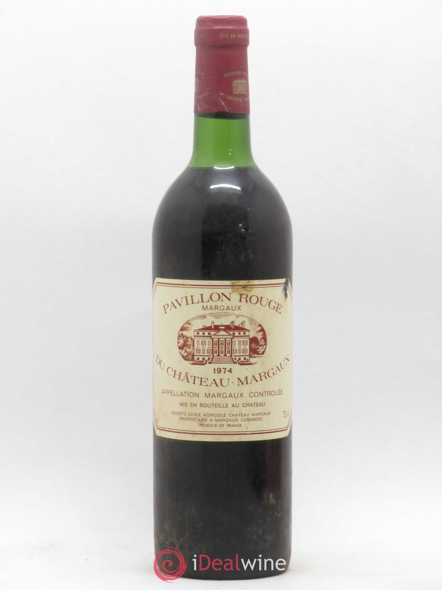 Pavillon Rouge du Château Margaux Second Vin 1974 - Lot de 1 bouteille - 0