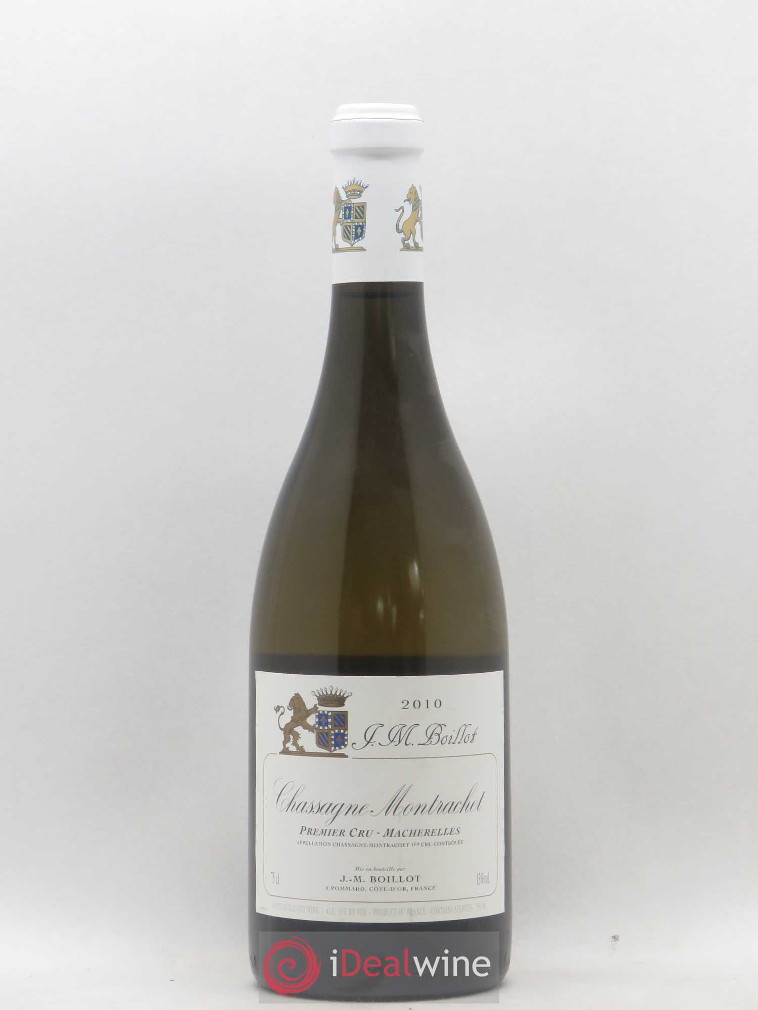 Chassagne-Montrachet 1er Cru Les Macherelles Domaine Jean-Marc Boillot 2010 - Posten von 1 Flasche - 0