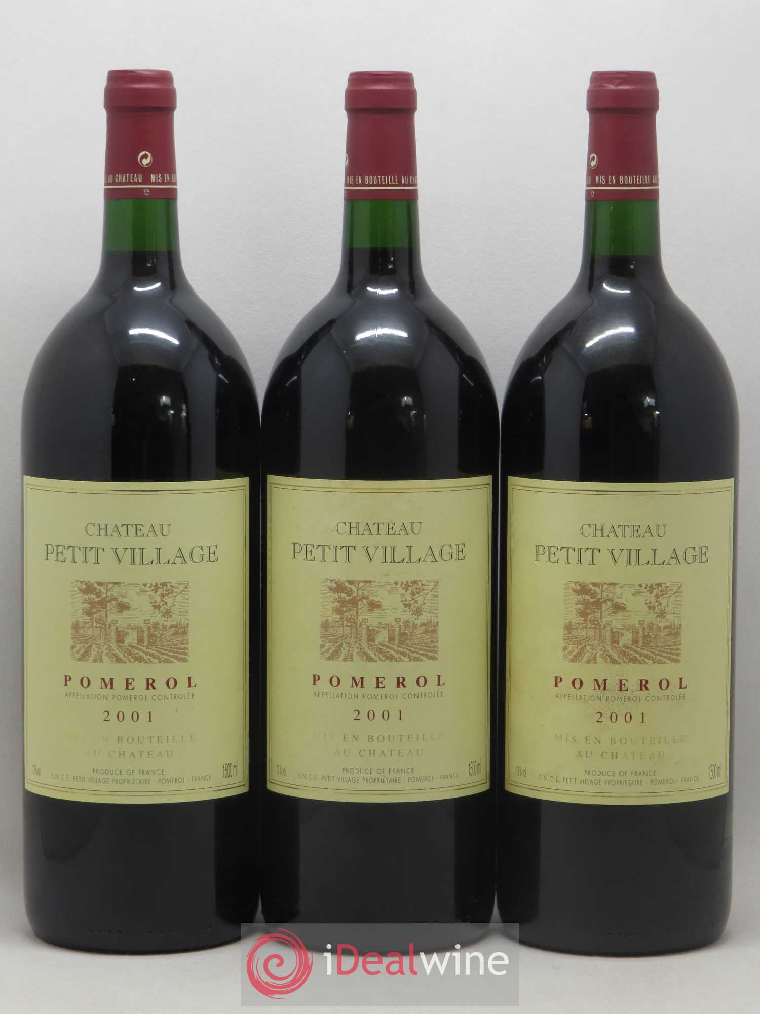 Château Petit Village 2001 - Lot de 3 magnums - 0